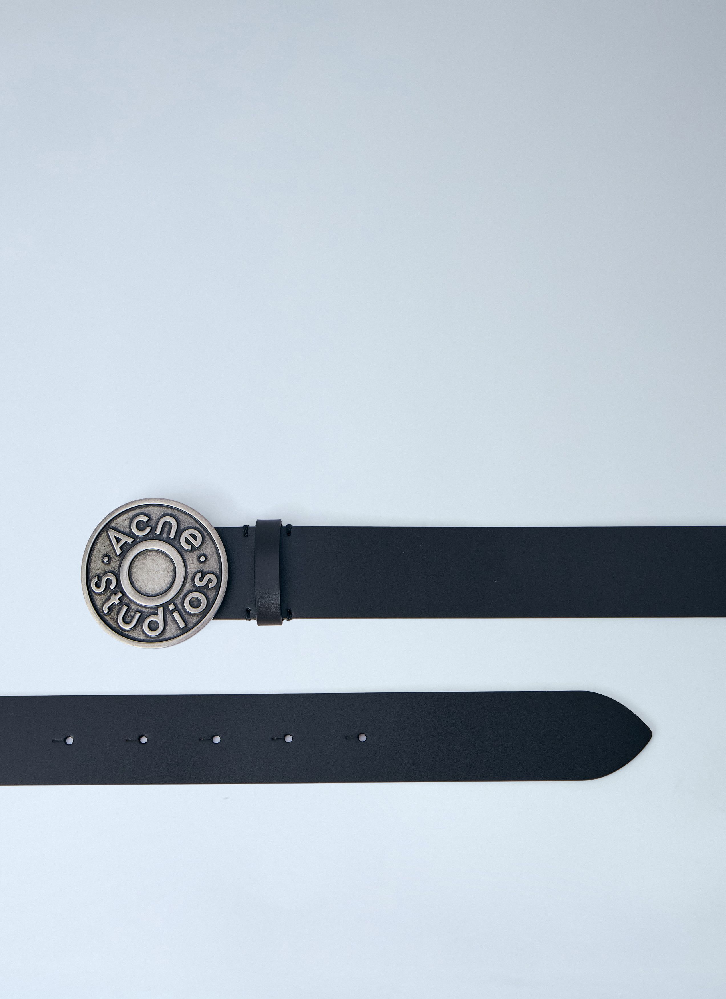 Acne Studios Logo Buckle Leather Belt Size ONE SIZE - 4 Thumbnail