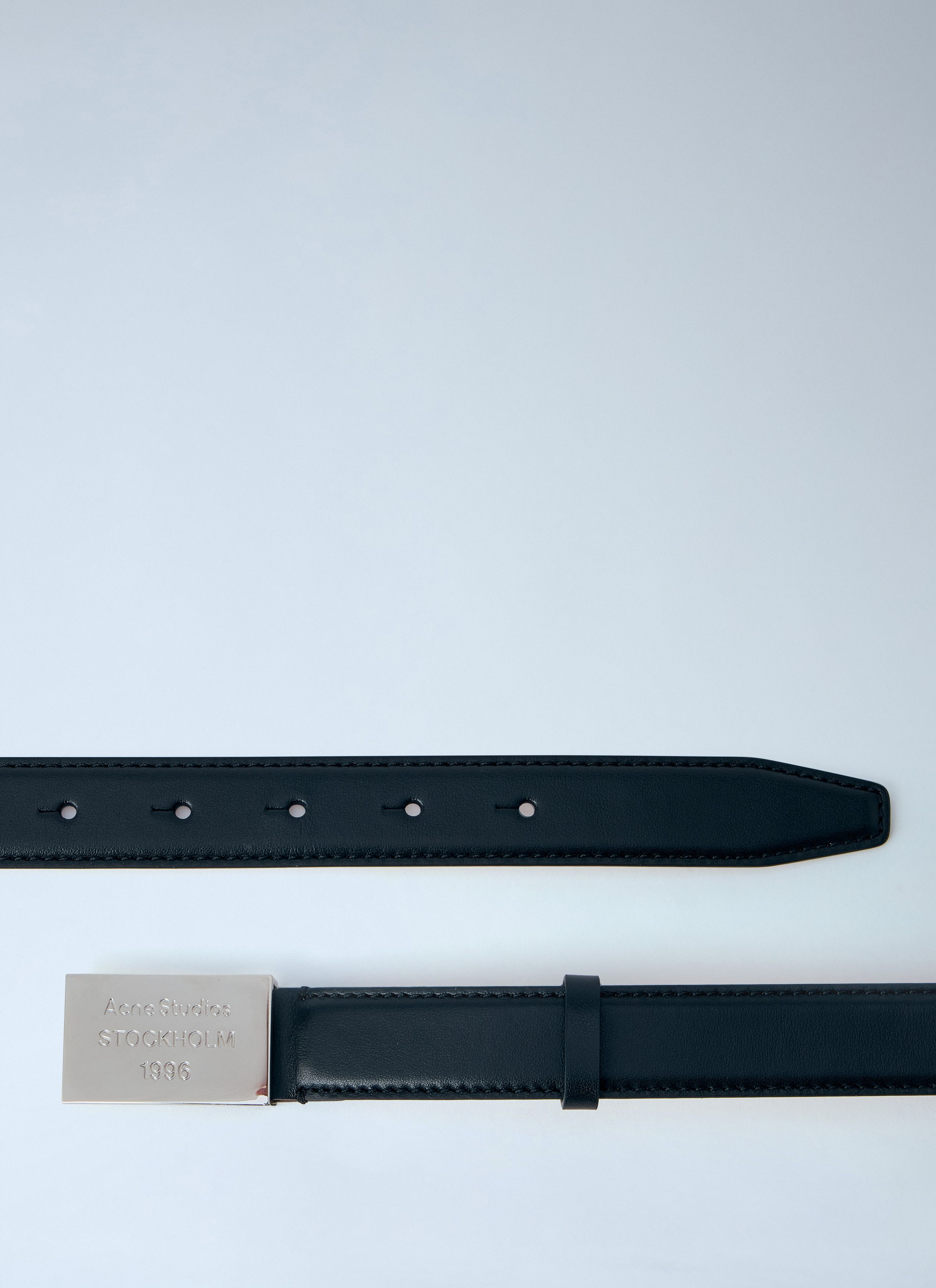 Acne Studios Engraved Logo Leather Belt Size ONE SIZE - 4 Thumbnail