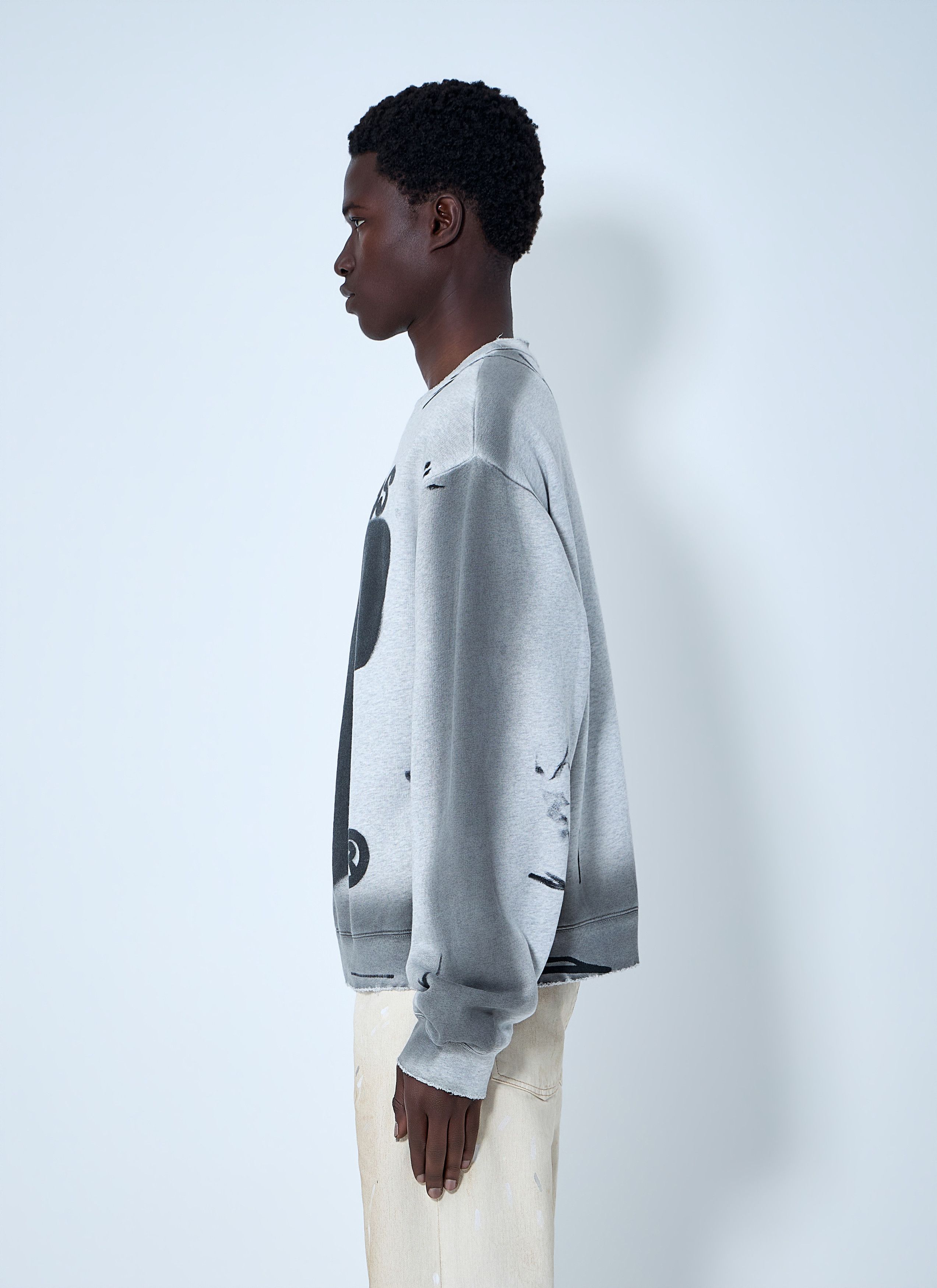 Acne Studios Sprayed Logo Sweatshirt Size US L / EU 52-54 / 3 - 3 Thumbnail