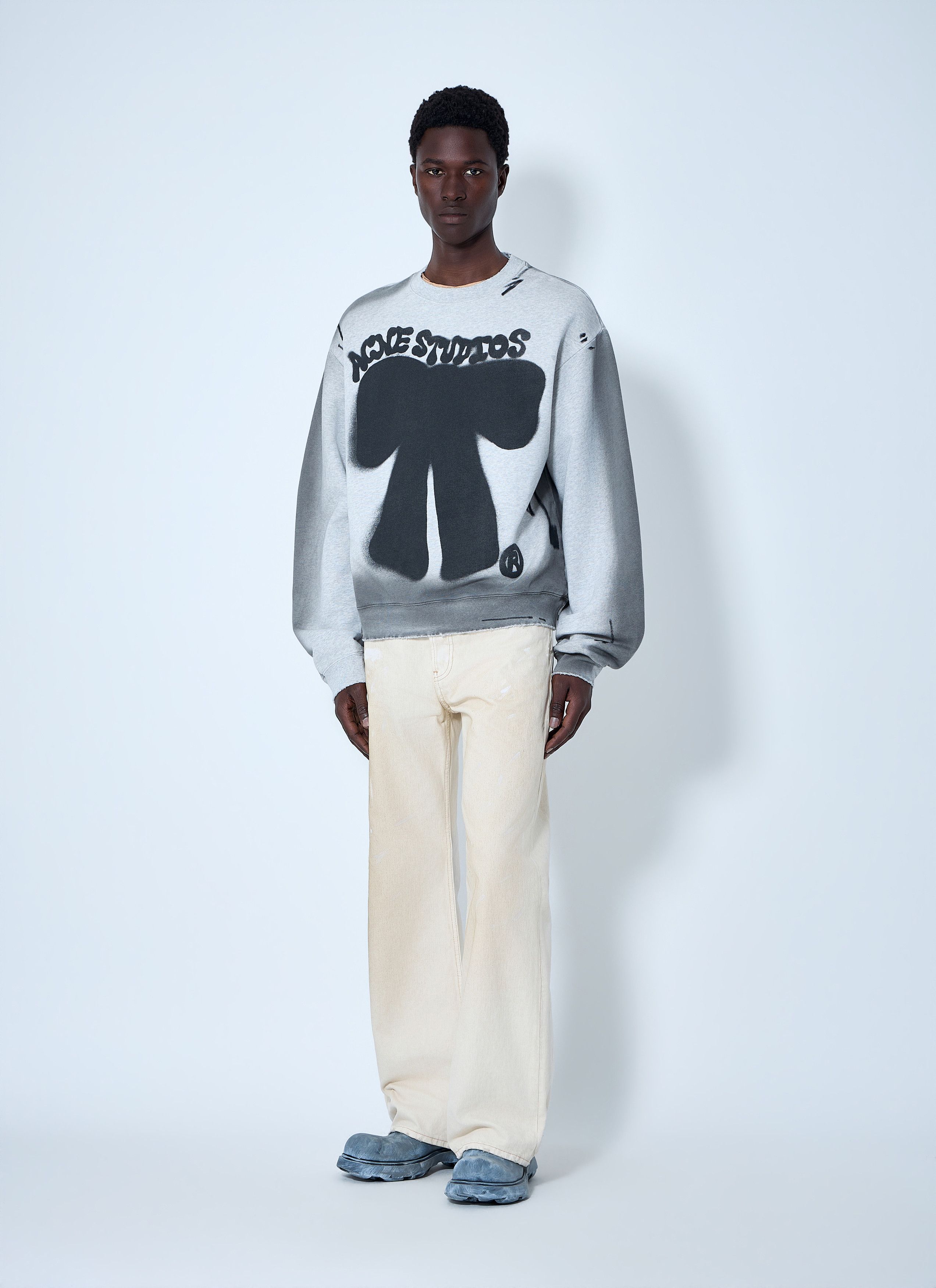 Acne Studios Sprayed Logo Sweatshirt Size US XXL / EU 58 / 5 - 2 Thumbnail