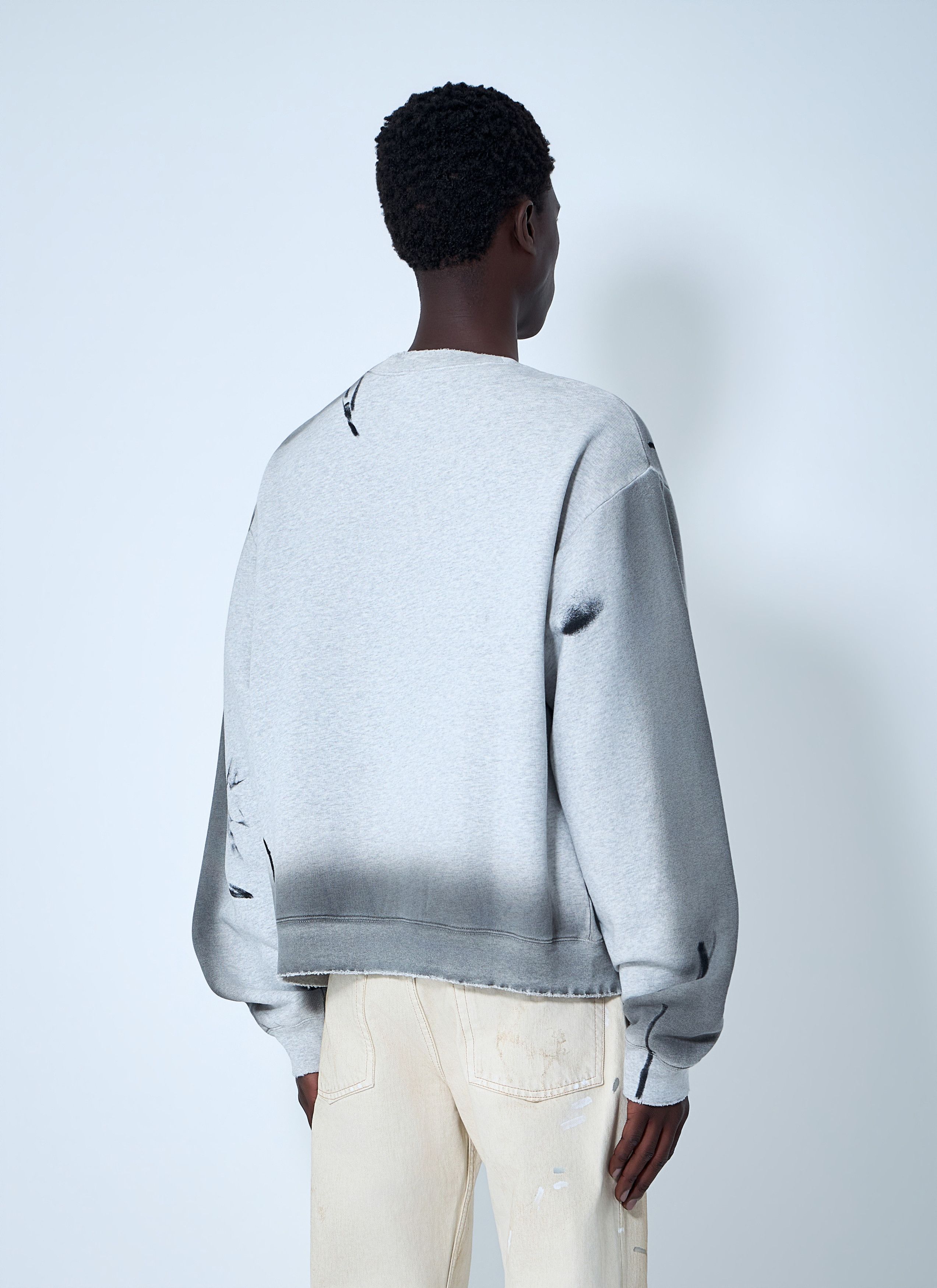 Acne Studios Sprayed Logo Sweatshirt Size US XXL / EU 58 / 5 - 4 Thumbnail
