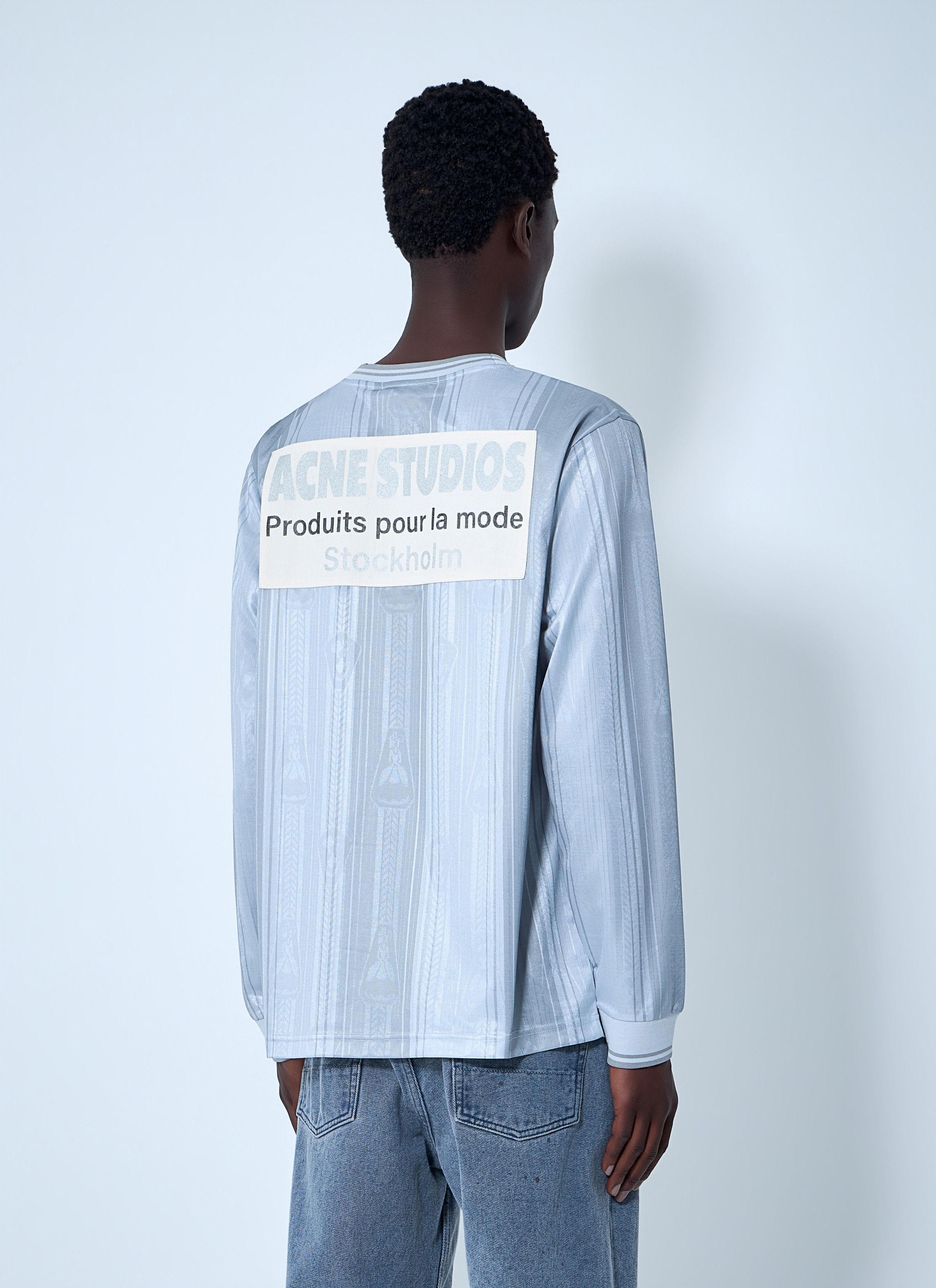 Acne Studios Embroidered Logo Long-Sleeve Shirt Size US XL / EU 56 / 4 - 4 Thumbnail
