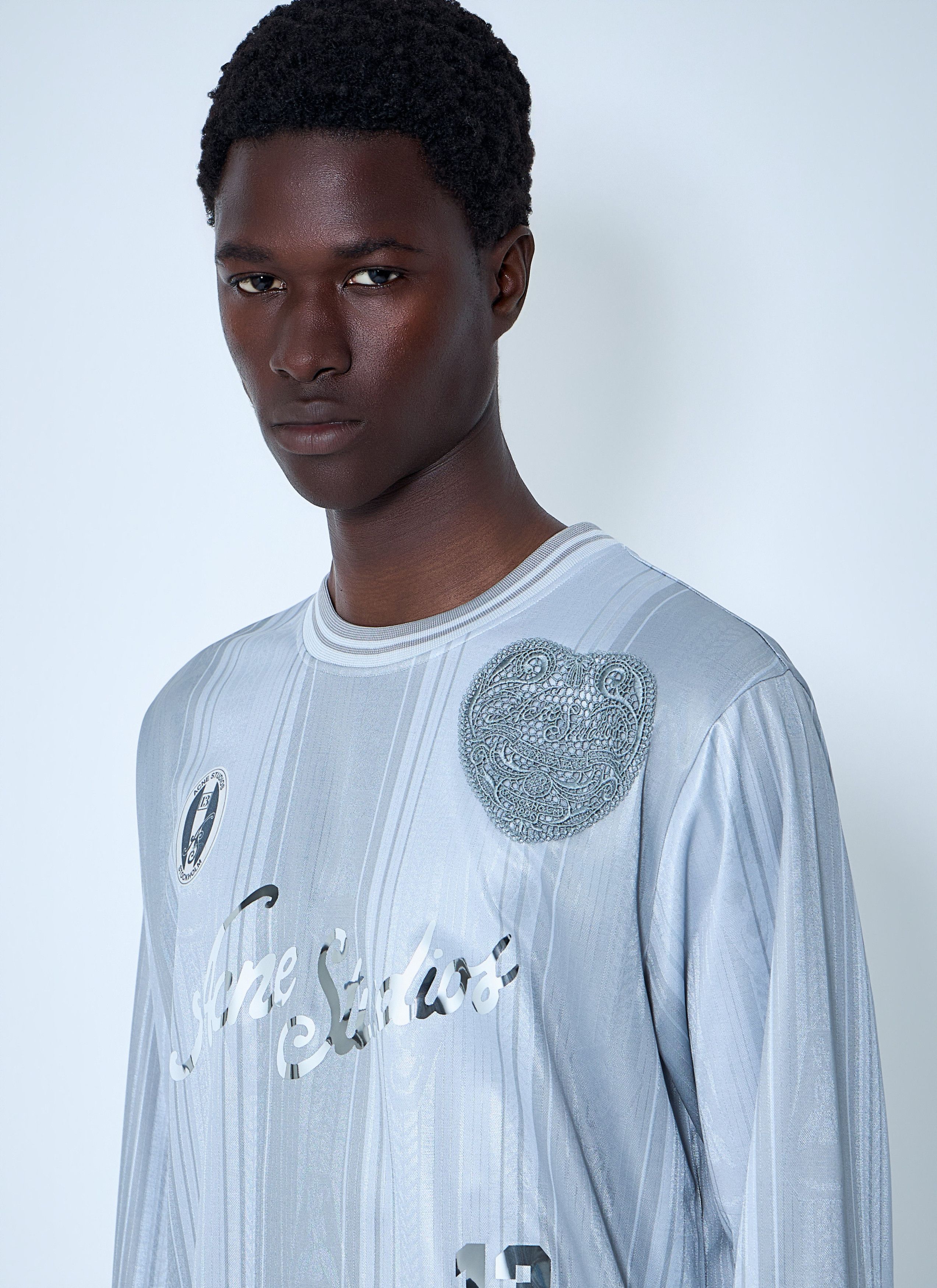 Acne Studios Embroidered Logo Long-Sleeve Shirt Size US XXL / EU 58 / 5 - 5 Thumbnail