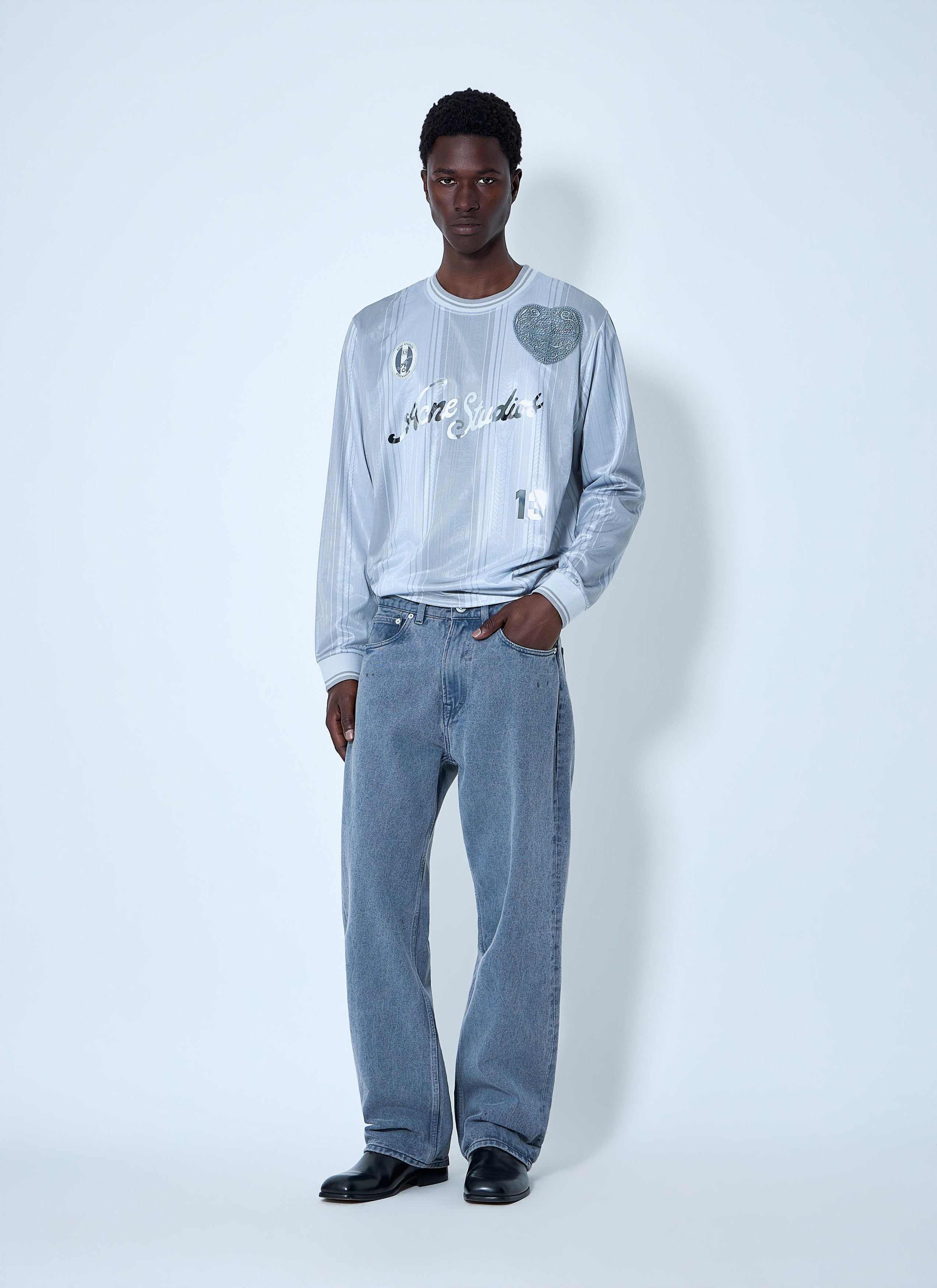 Acne Studios Embroidered Logo Long-Sleeve Shirt Size US XXL / EU 58 / 5 - 2 Thumbnail