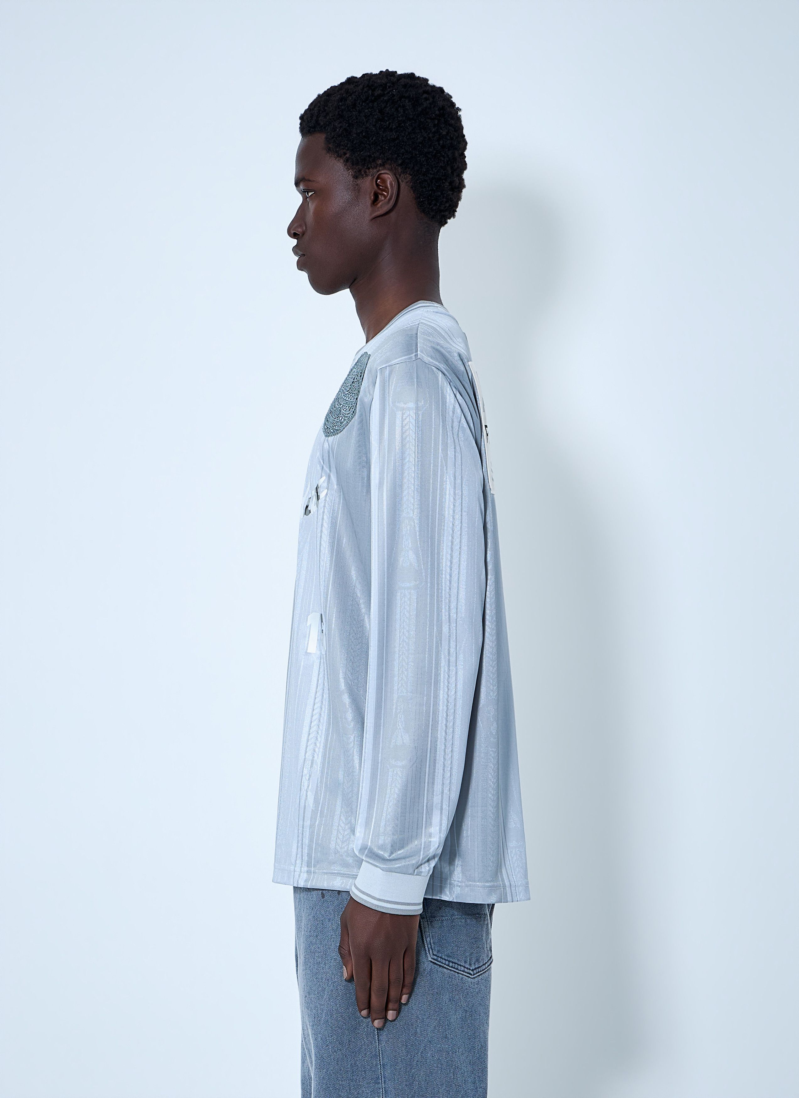 Acne Studios Embroidered Logo Long-Sleeve Shirt Size US XXL / EU 58 / 5 - 3 Thumbnail