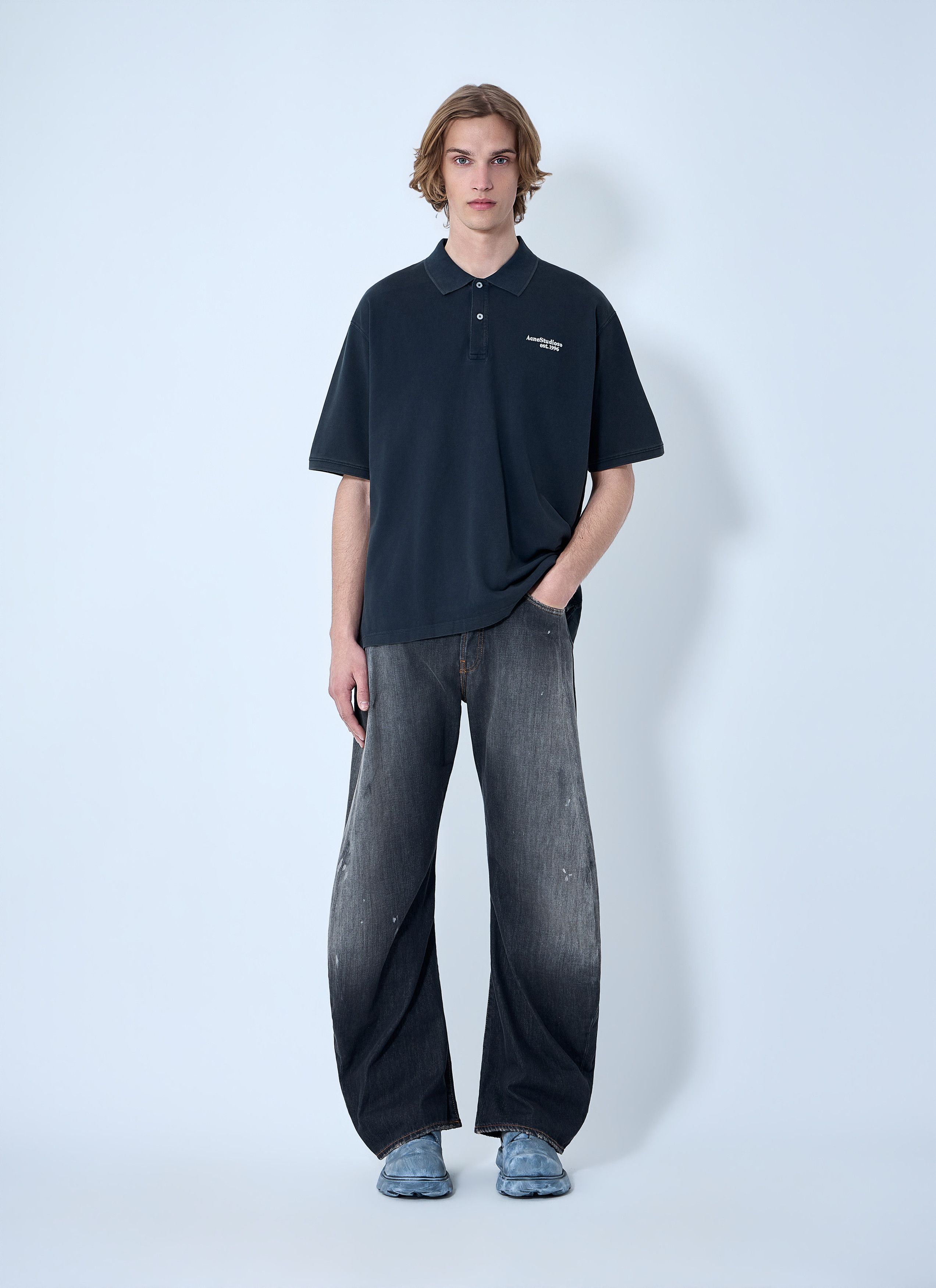 Acne Studios Piqué Polo Shirt Size US XL / EU 56 / 4 - 2 Thumbnail