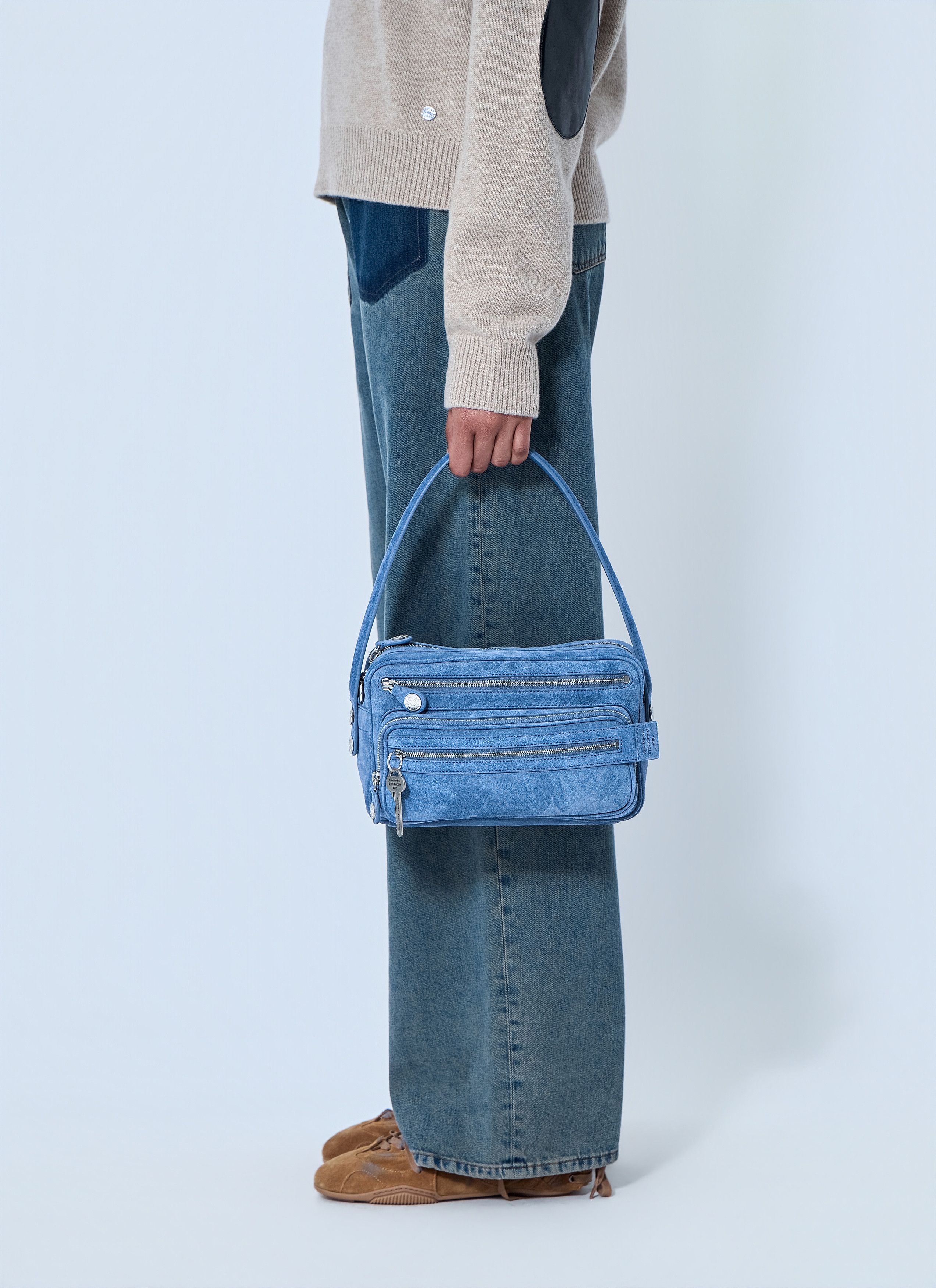 Acne Studios Camero Party Suede Shoulder Bag Size ONE SIZE - 5 Thumbnail