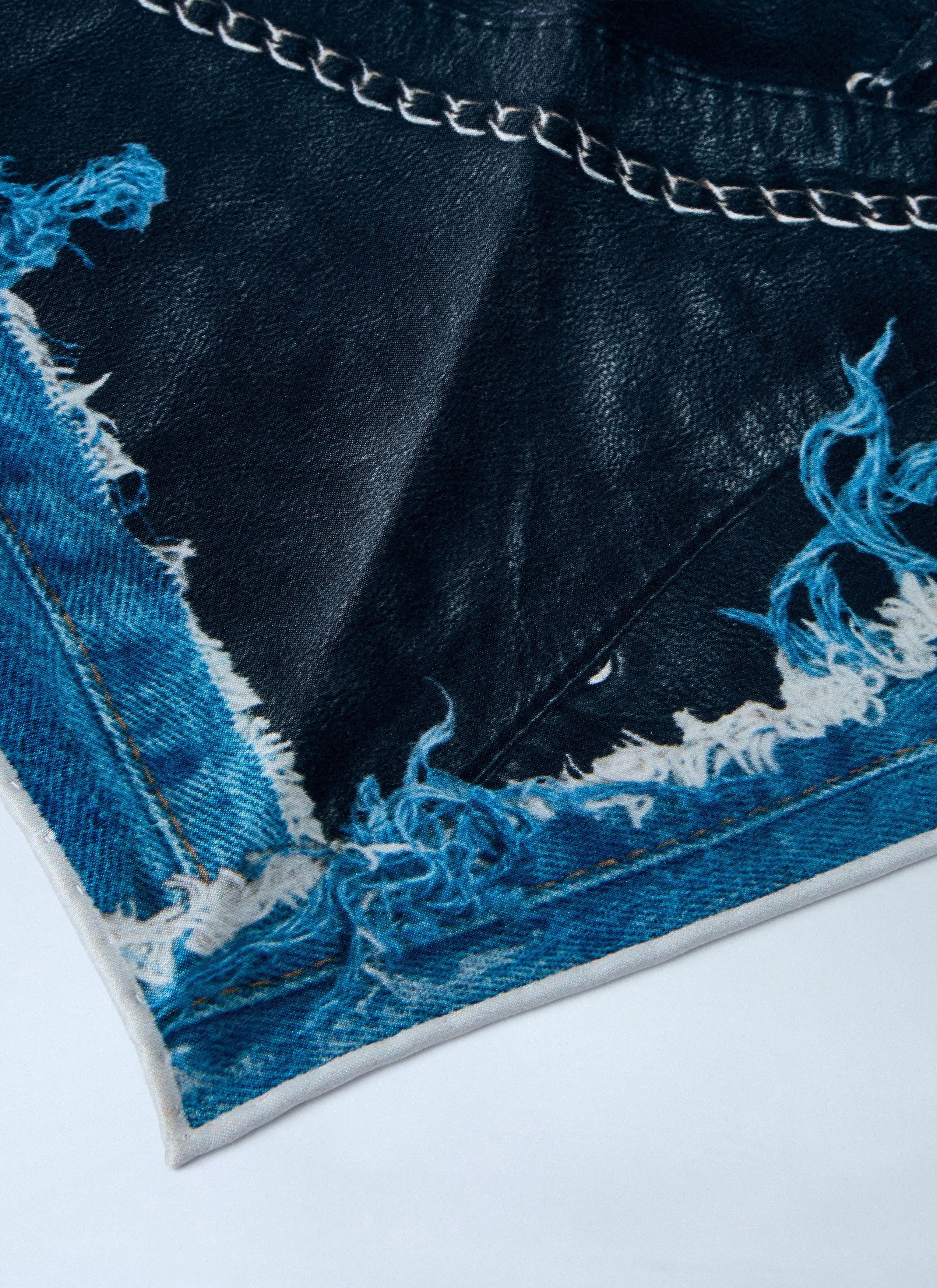 Acne Studios Printed Silk Scarf Size ONE SIZE - 2 Thumbnail