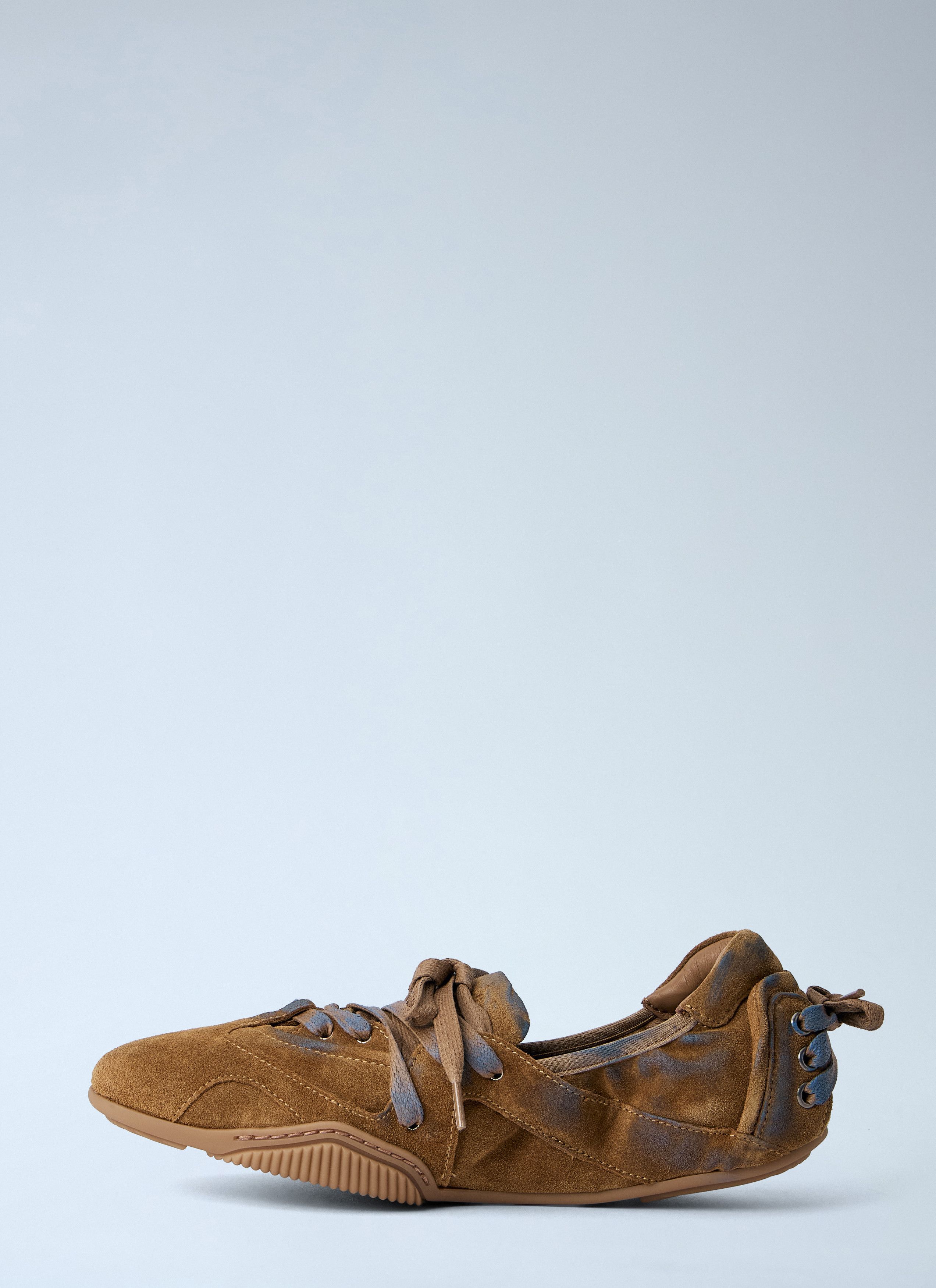 Acne Studios Lace-Up Suede Flats Size US 10 / IT 40 - 4 Thumbnail