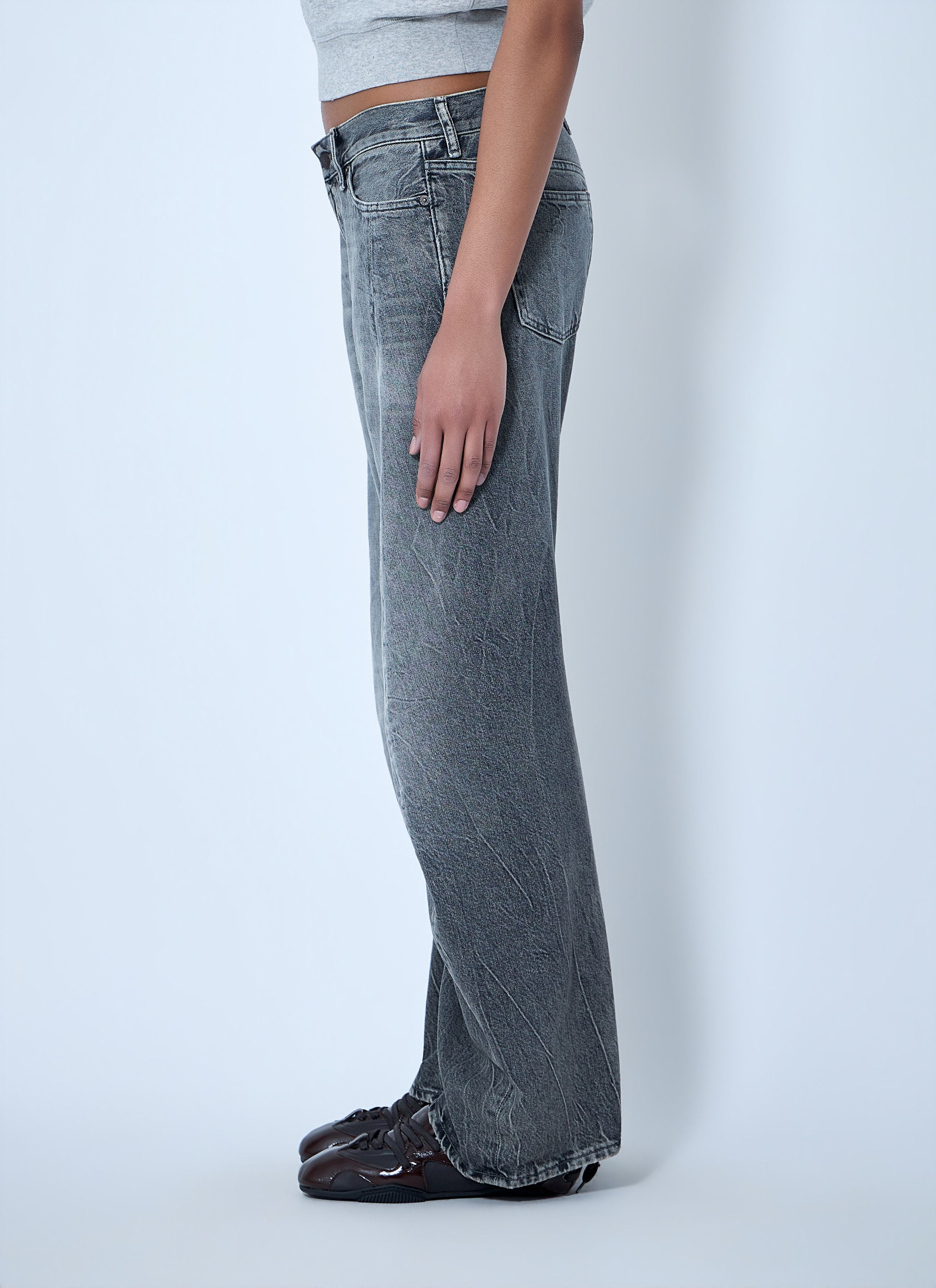 Acne Studios Wide-Leg Denim Trousers Size 27" / US 4 / IT 40 - 3 Thumbnail