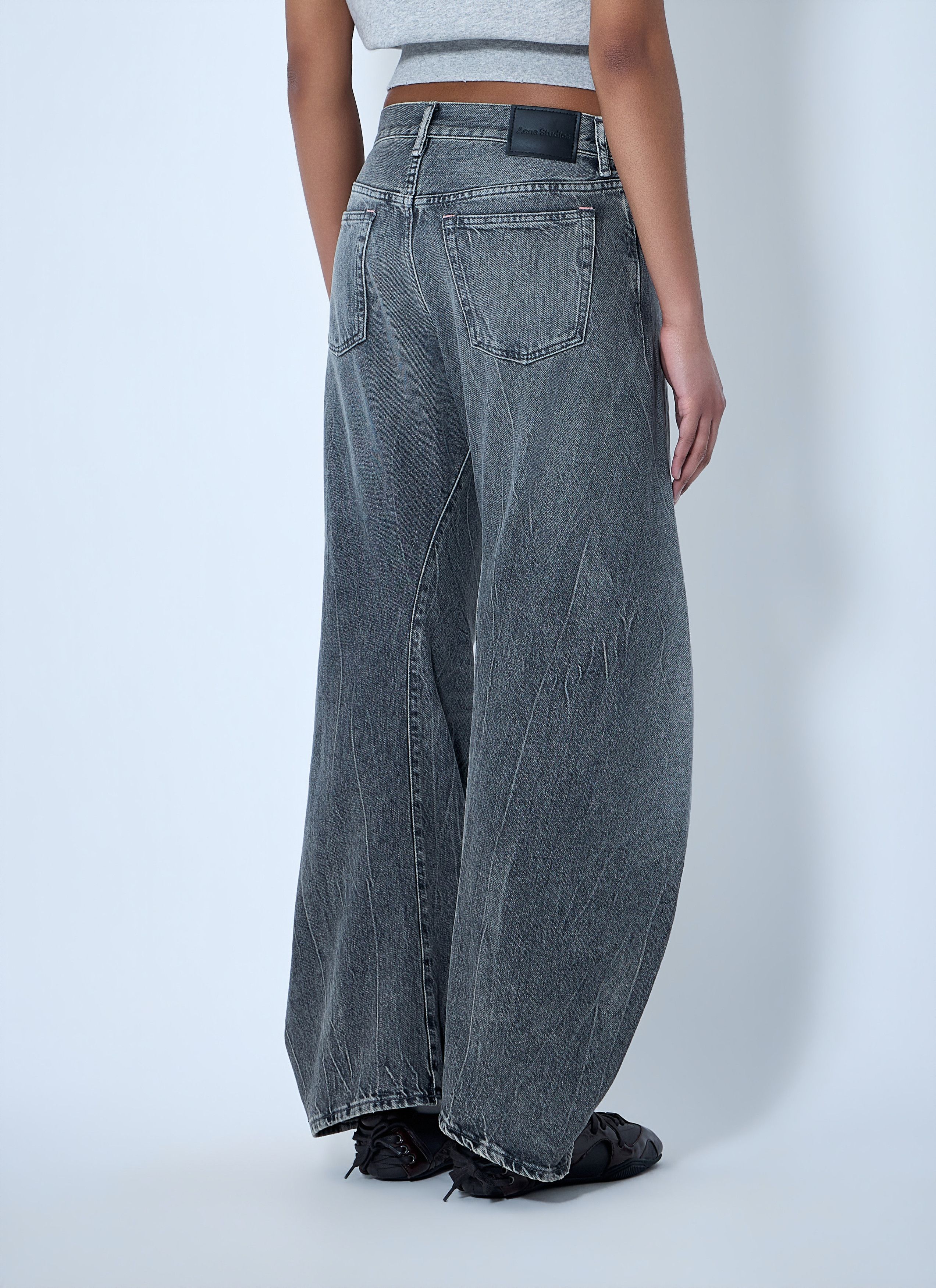 Acne Studios Wide-Leg Denim Trousers Size 27" / US 4 / IT 40 - 4 Thumbnail