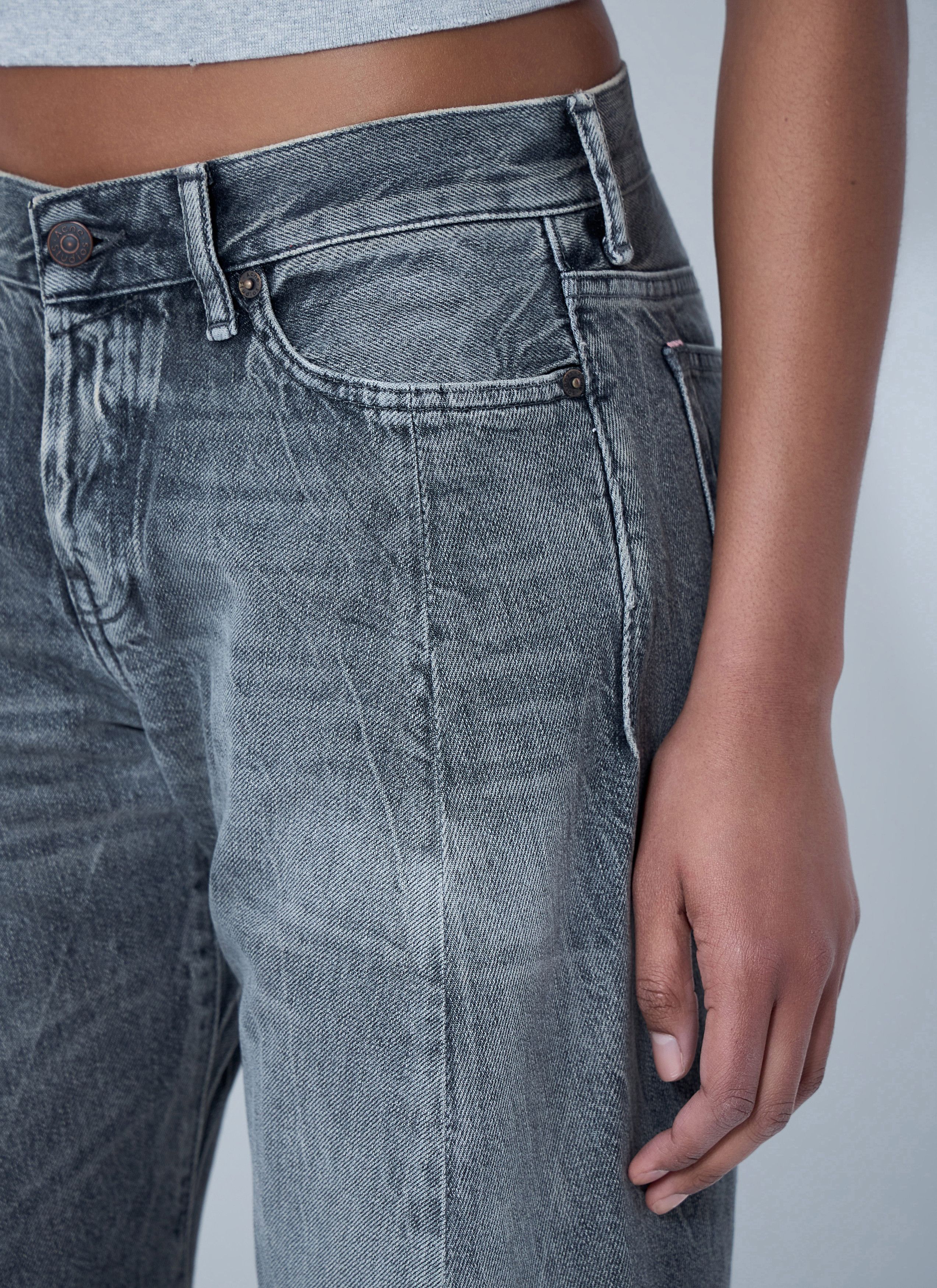 Acne Studios Wide-Leg Denim Trousers Size 27" / US 4 / IT 40 - 5 Thumbnail