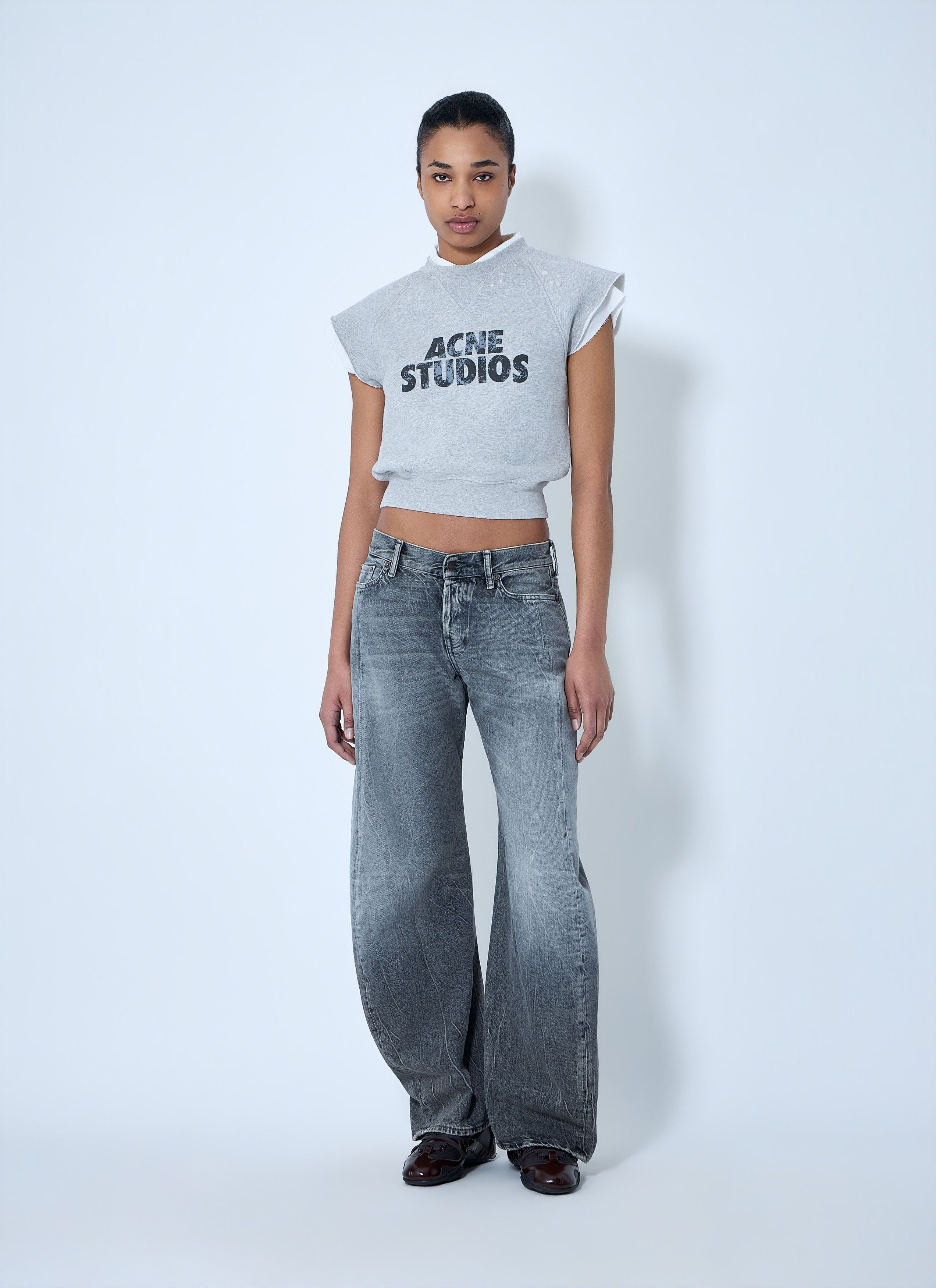 Acne Studios Wide-Leg Denim Trousers Size 30" / US 8 / IT 44 - 2 Thumbnail