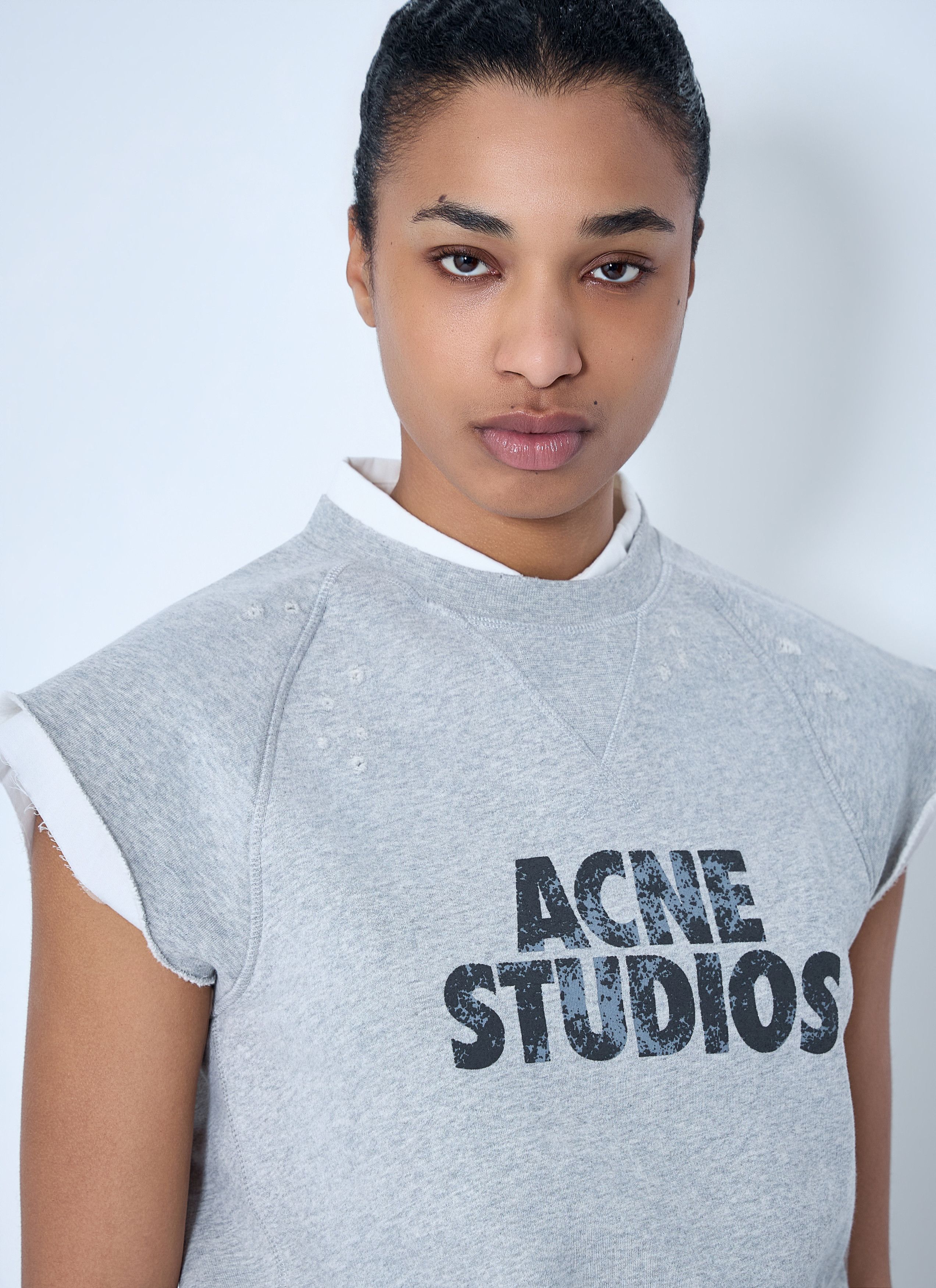 Acne Studios Sleeveless Logo Sweatshirt Size M / US 6-8 / IT 42-44 - 5 Thumbnail