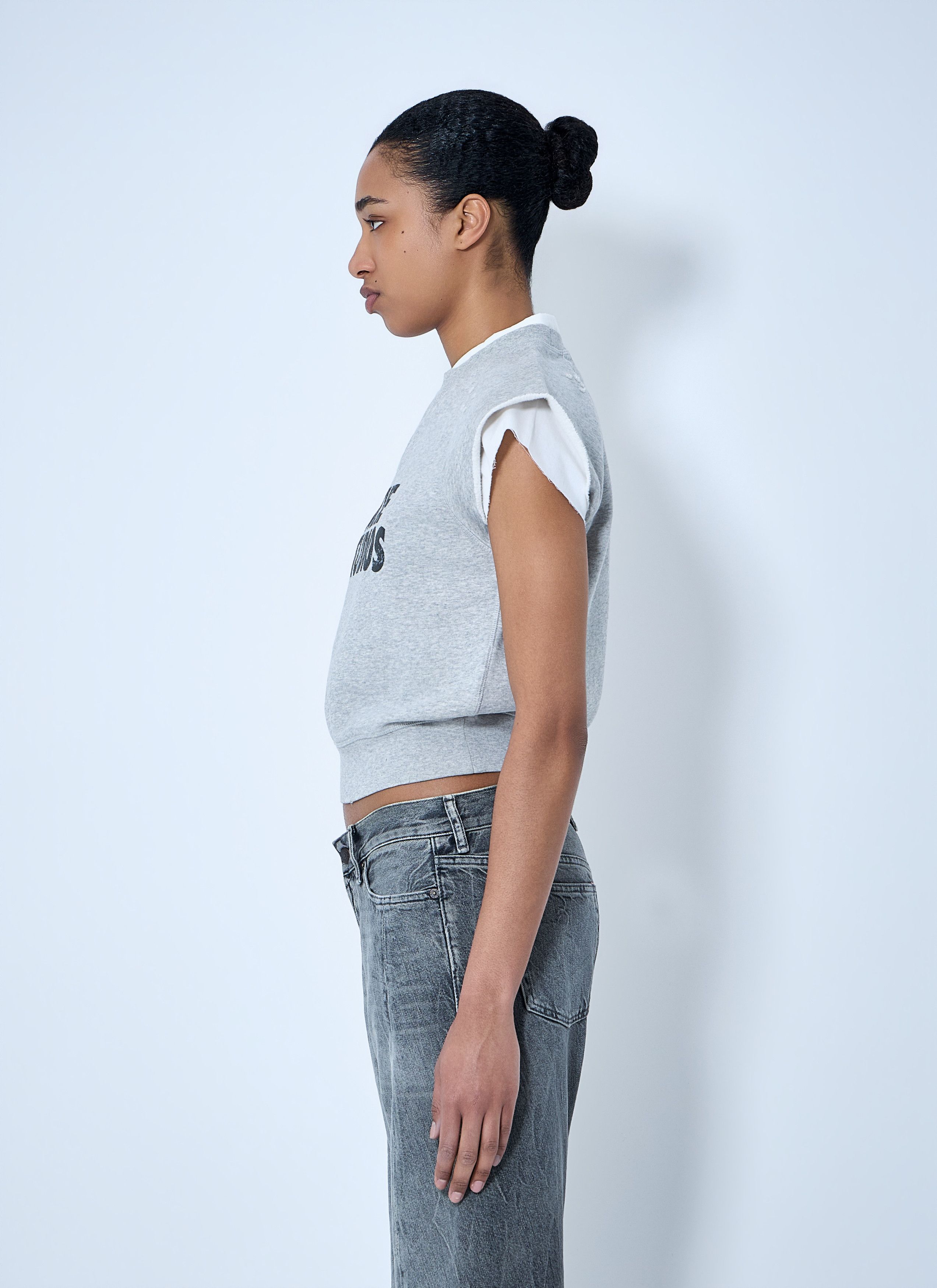 Acne Studios Sleeveless Logo Sweatshirt Size M / US 6-8 / IT 42-44 - 3 Thumbnail