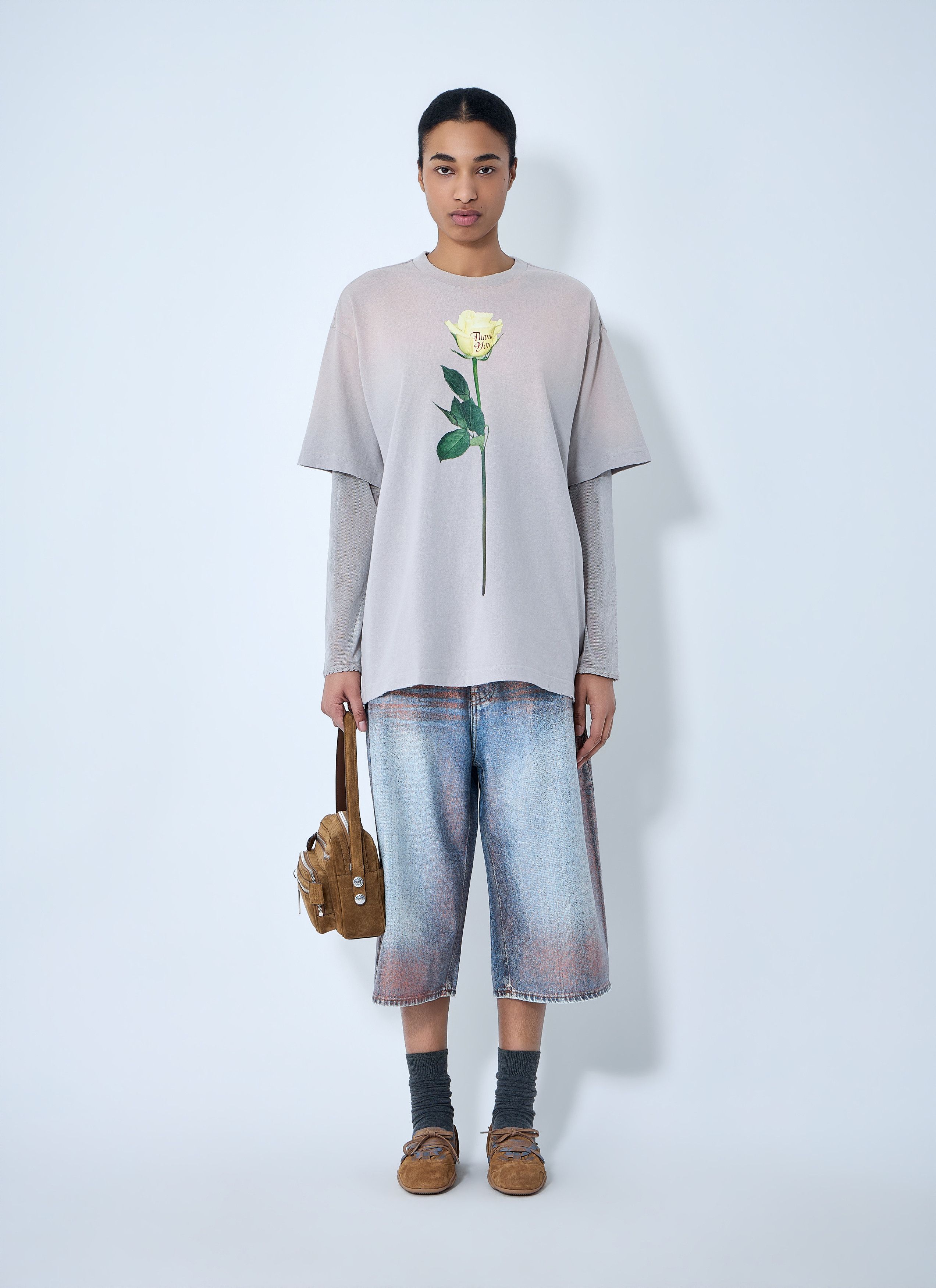 Acne Studios Layered Graphic T-Shirt Size M / US 6-8 / IT 42-44 - 2 Thumbnail