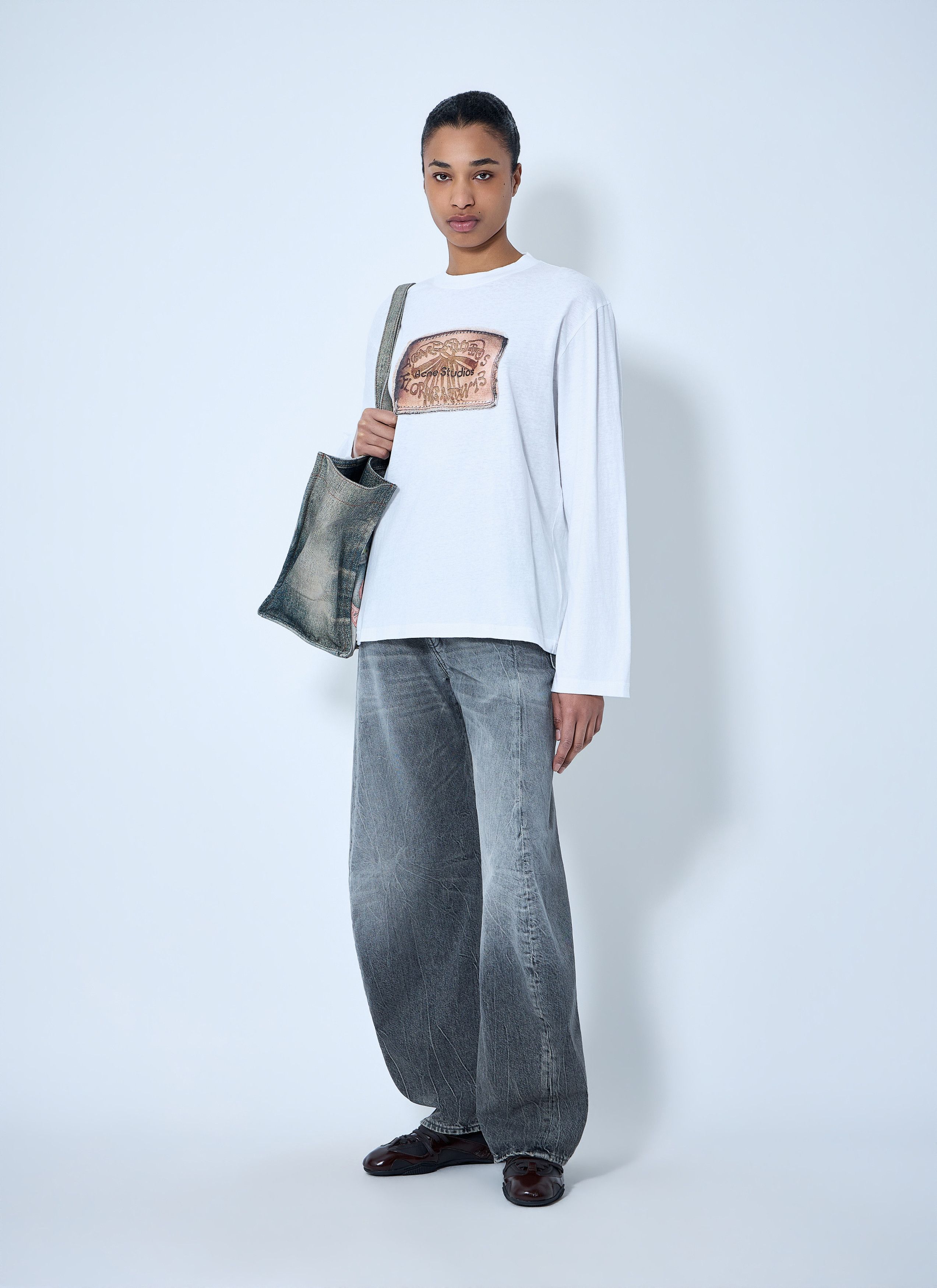 Acne Studios Graphic Print Long Sleeve T-Shirt Size M / US 6-8 / IT 42-44 - 2 Thumbnail