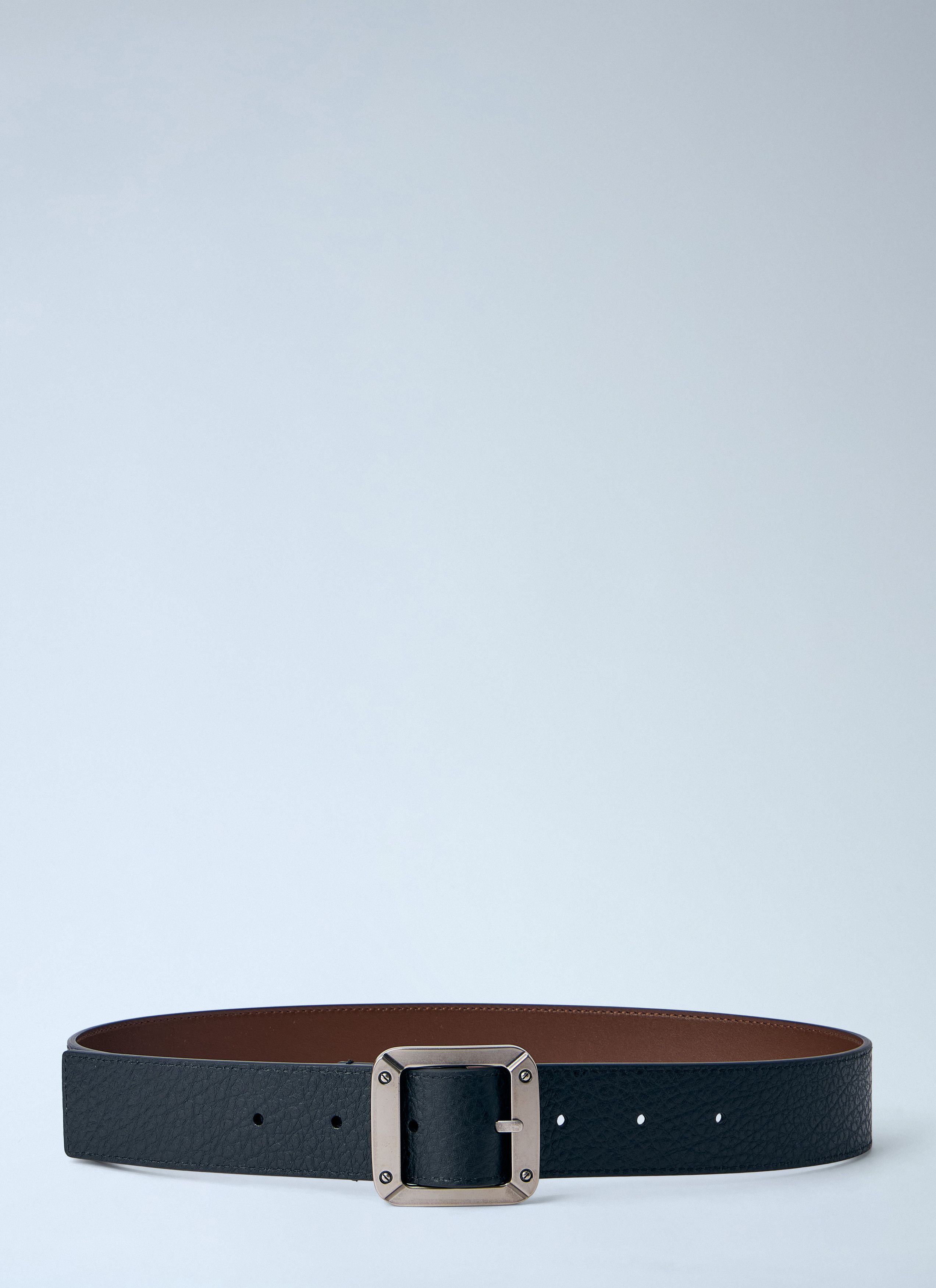 Acne Studios Textured Reversible Leather Belt Size ONE SIZE - 3 Thumbnail