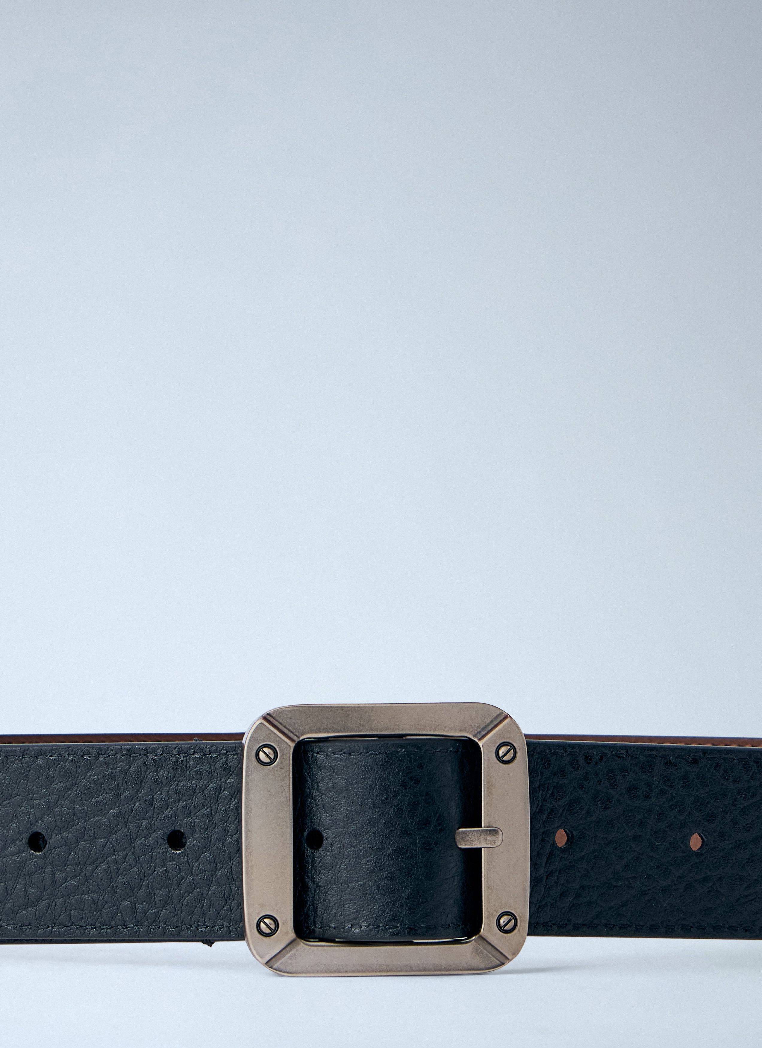 Acne Studios Textured Reversible Leather Belt Size ONE SIZE - 2 Thumbnail