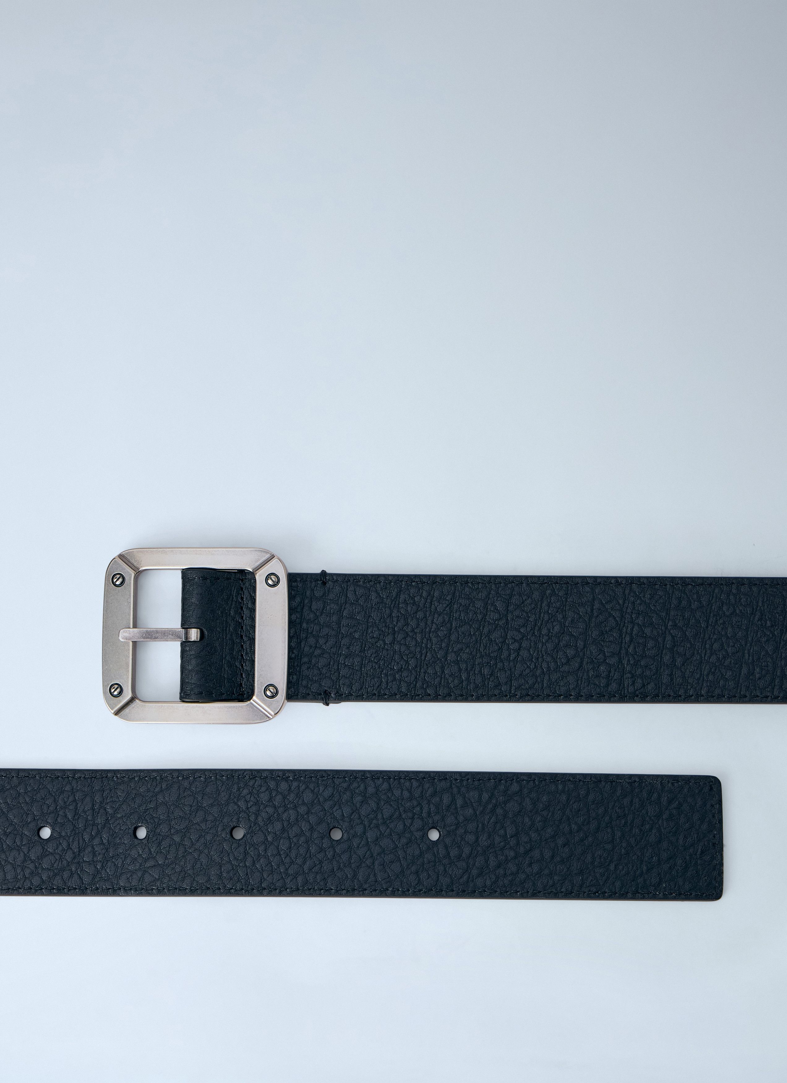 Acne Studios Textured Reversible Leather Belt Size ONE SIZE - 4 Thumbnail