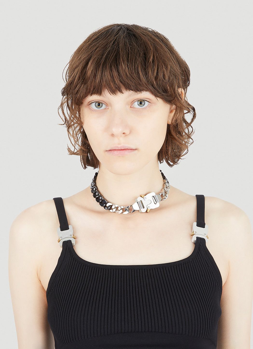 1017 ALYX 9SM Two-Tone Signature Buckle Necklace Size ONE SIZE - 2 Thumbnail
