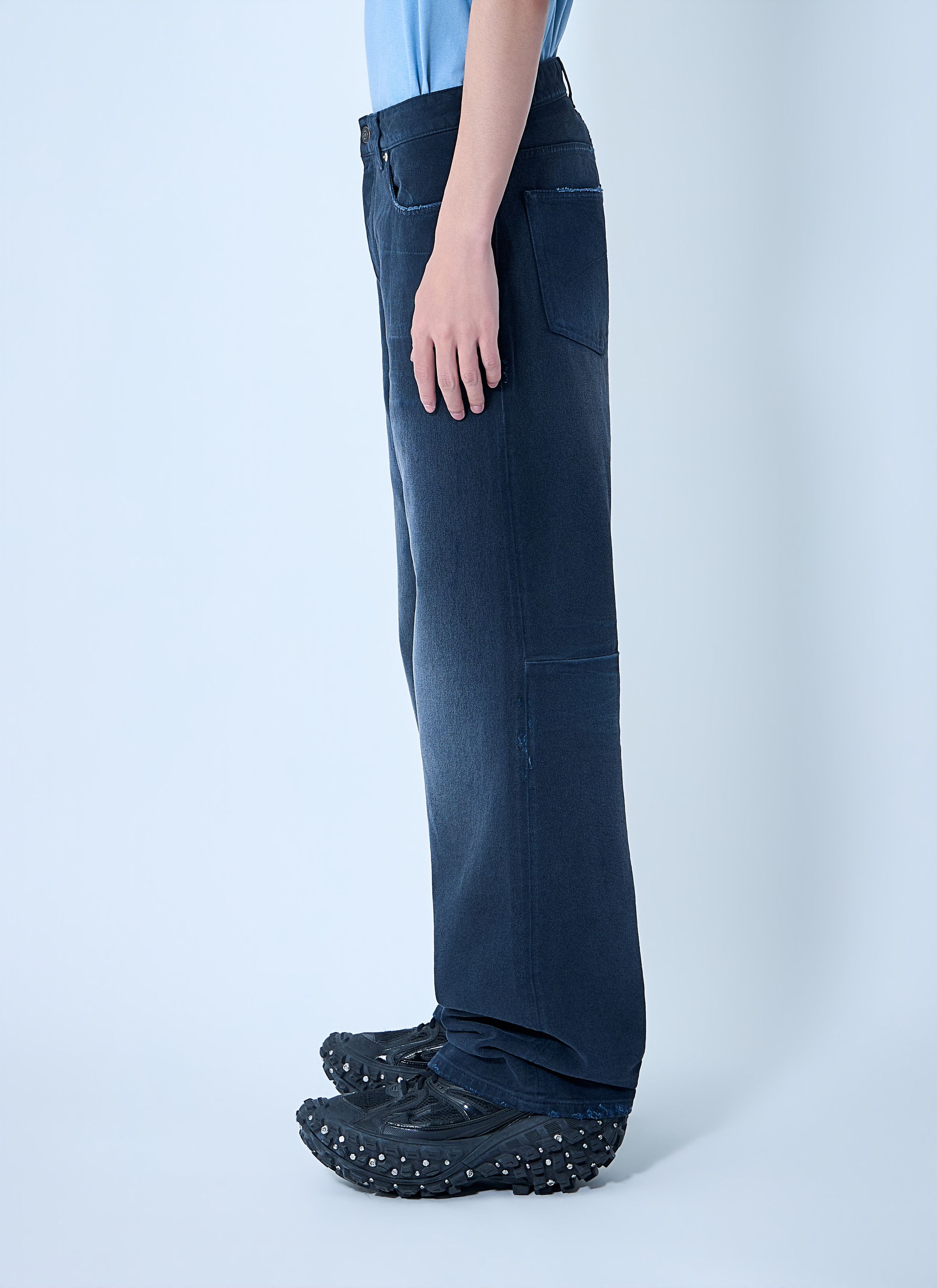 Balenciaga Curved Knee Pants Size US 28 / EU 44 - 3 Thumbnail