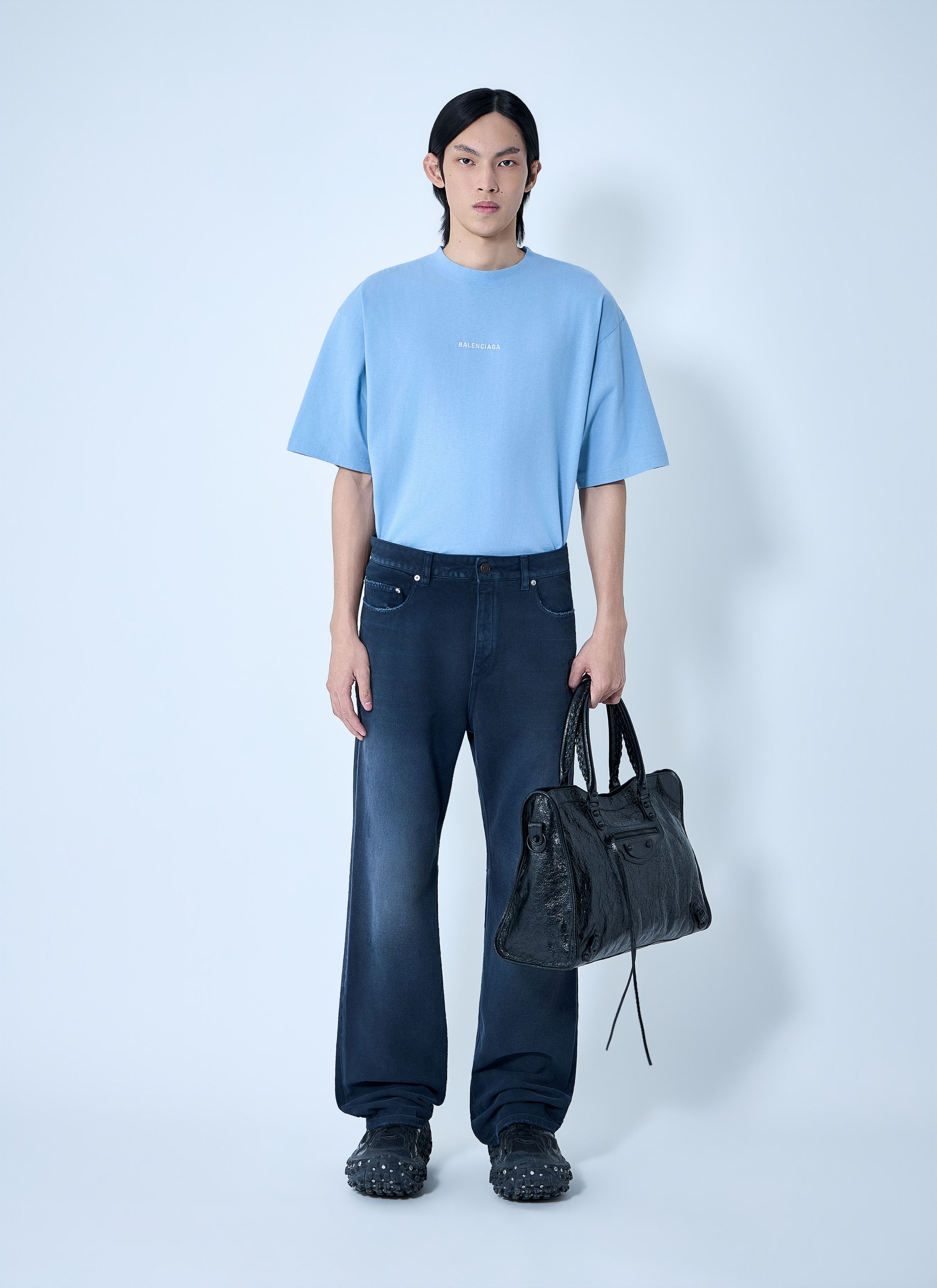 Balenciaga Curved Knee Pants Size US 32 / EU 48 - 2 Thumbnail