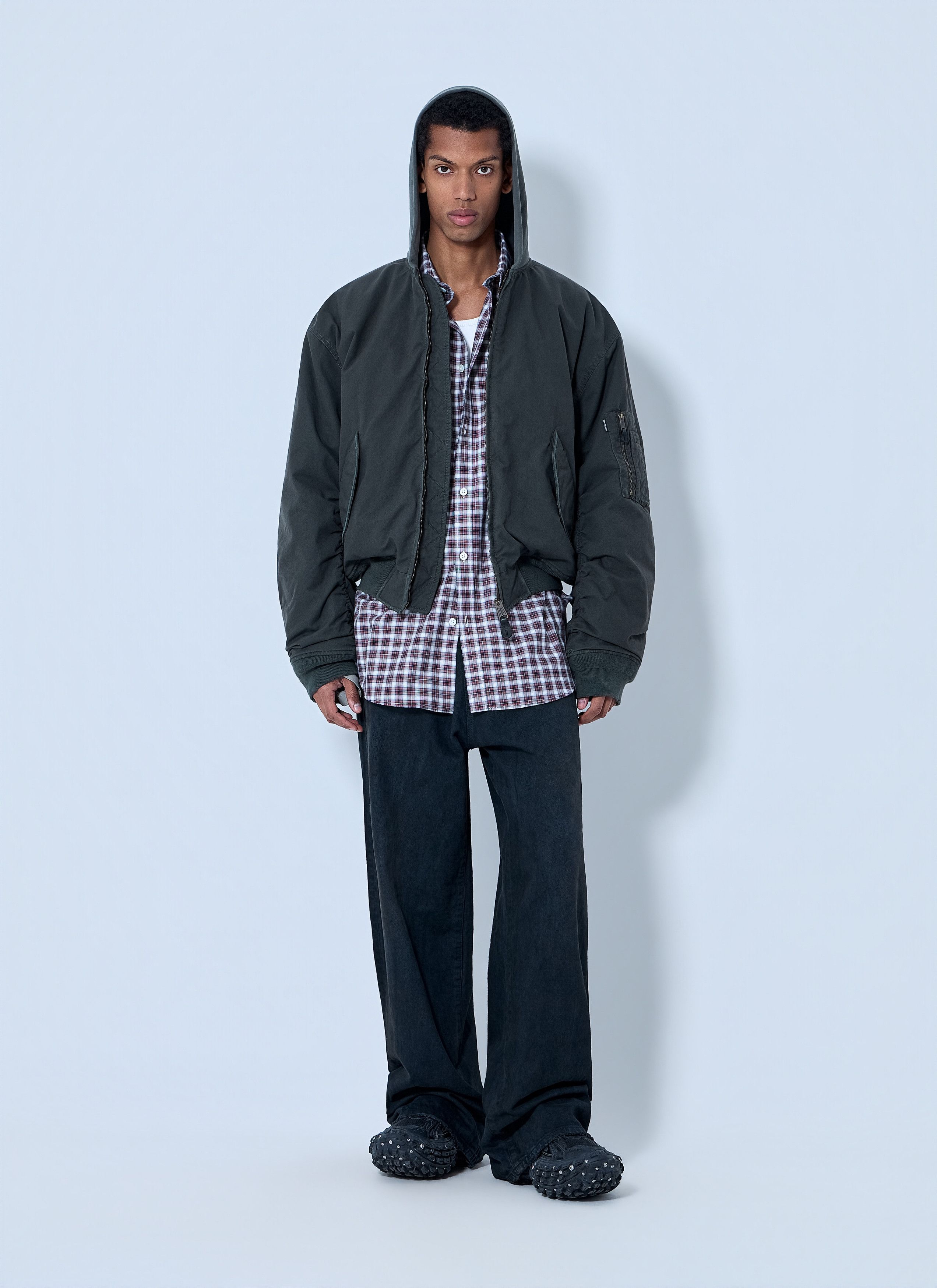 Balenciaga Hooded Bomber Jacket Size US M / EU 48-50 / 2 - 2 Thumbnail