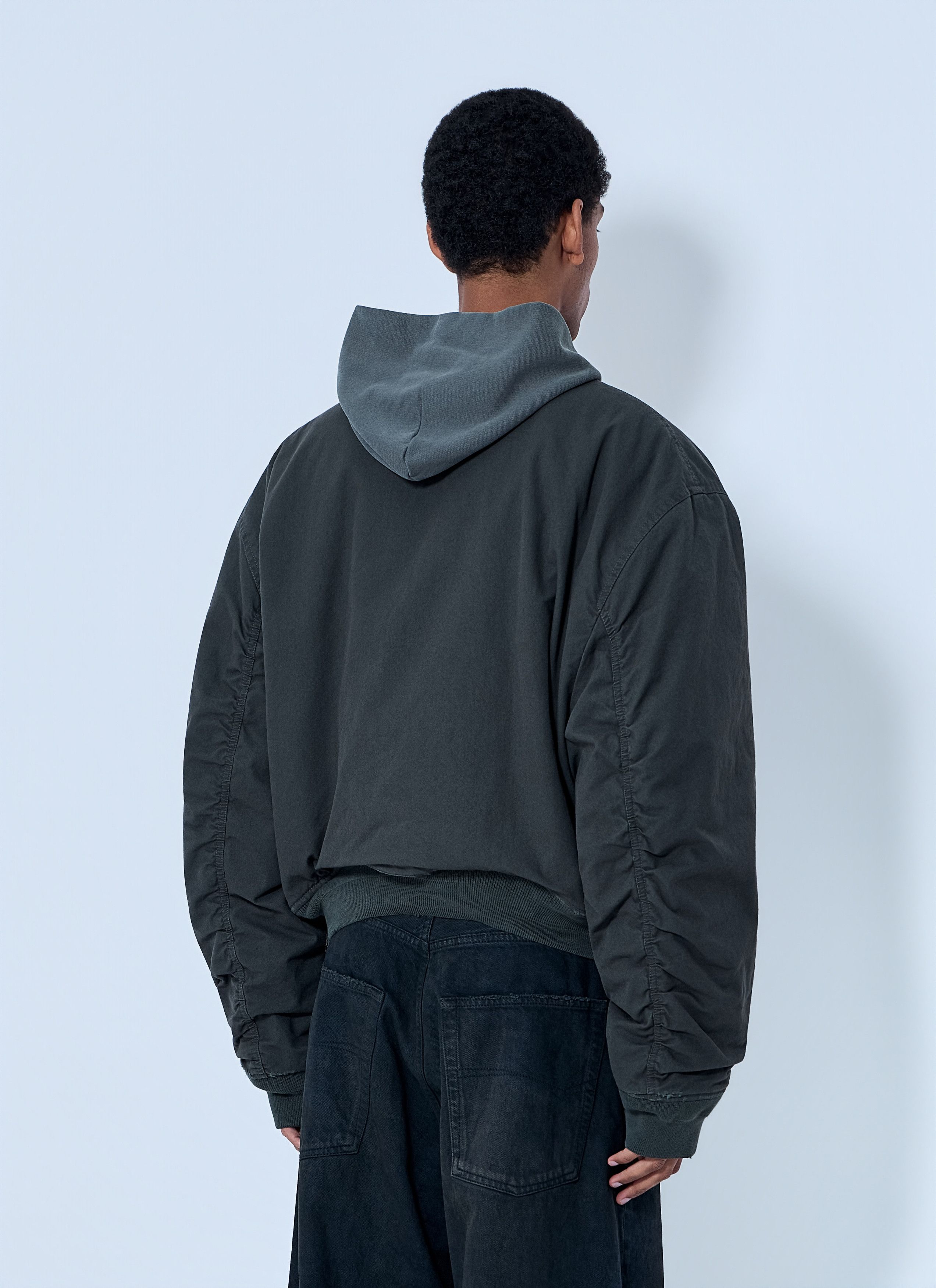 Balenciaga Hooded Bomber Jacket Size US S / EU 44-46 / 1 - 4 Thumbnail