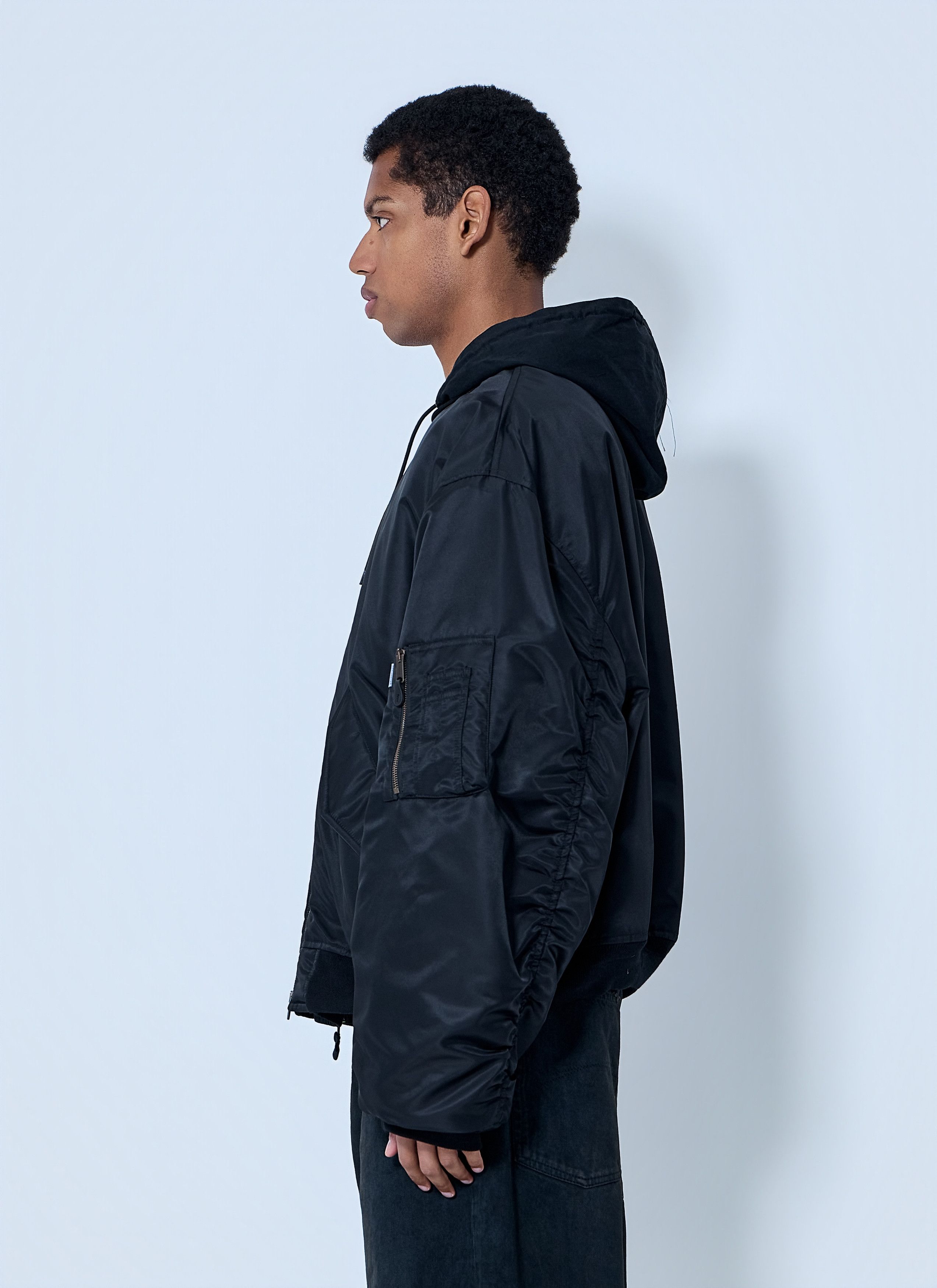 Balenciaga Hooded Bomber Jacket Size US L / EU 52-54 / 3 - 3 Thumbnail