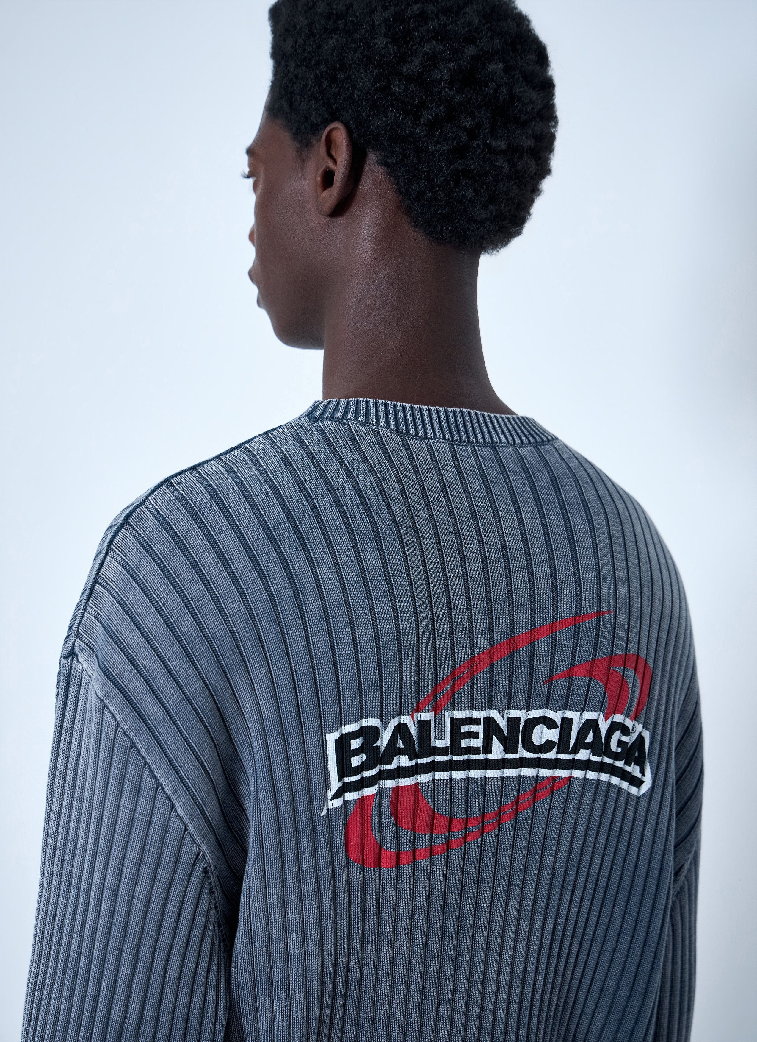 Balenciaga Ribbed Knit Sweater Size US L / EU 52-54 / 3 - 5 Thumbnail