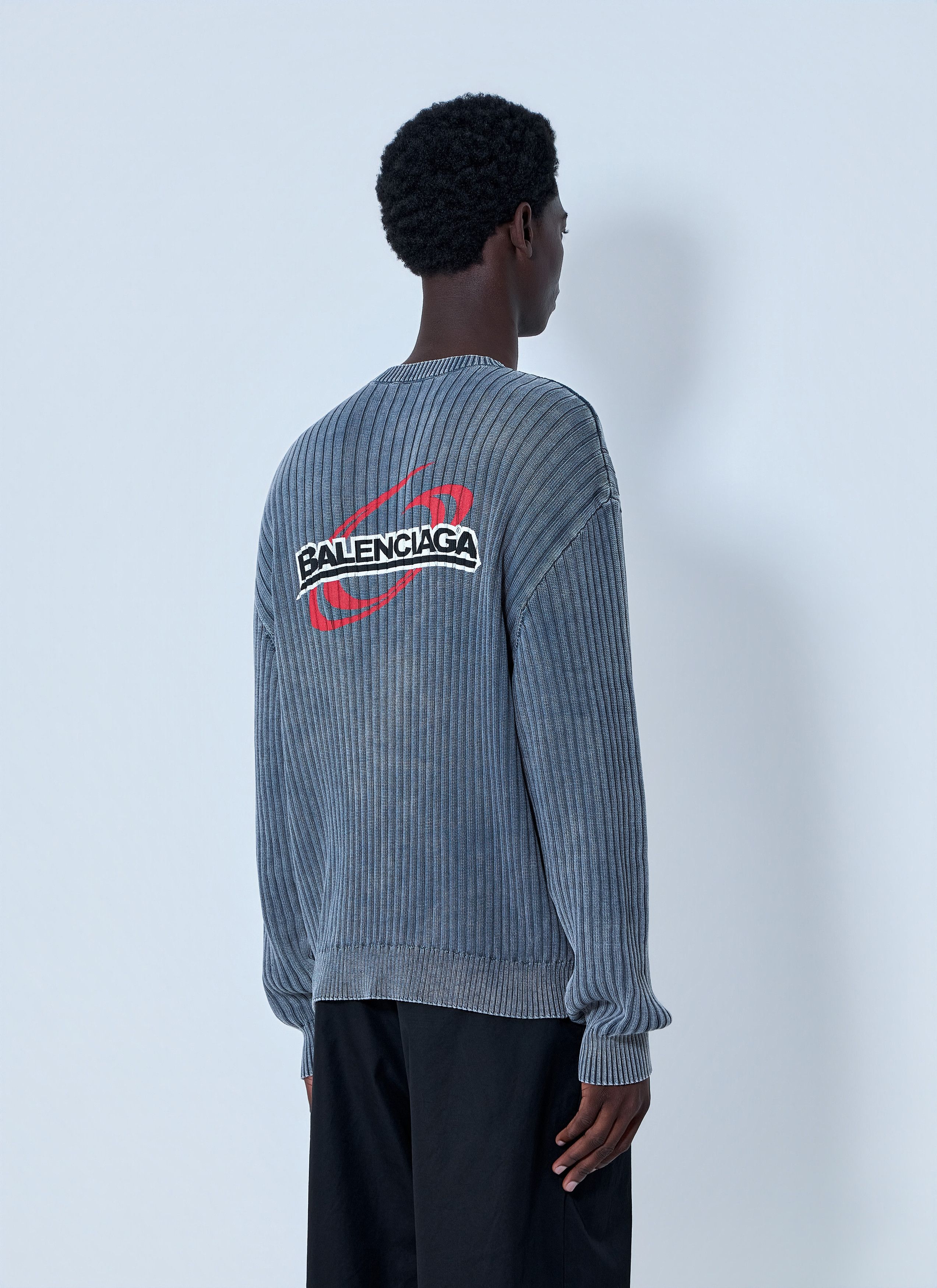 Balenciaga Ribbed Knit Sweater Size US L / EU 52-54 / 3 - 4 Thumbnail