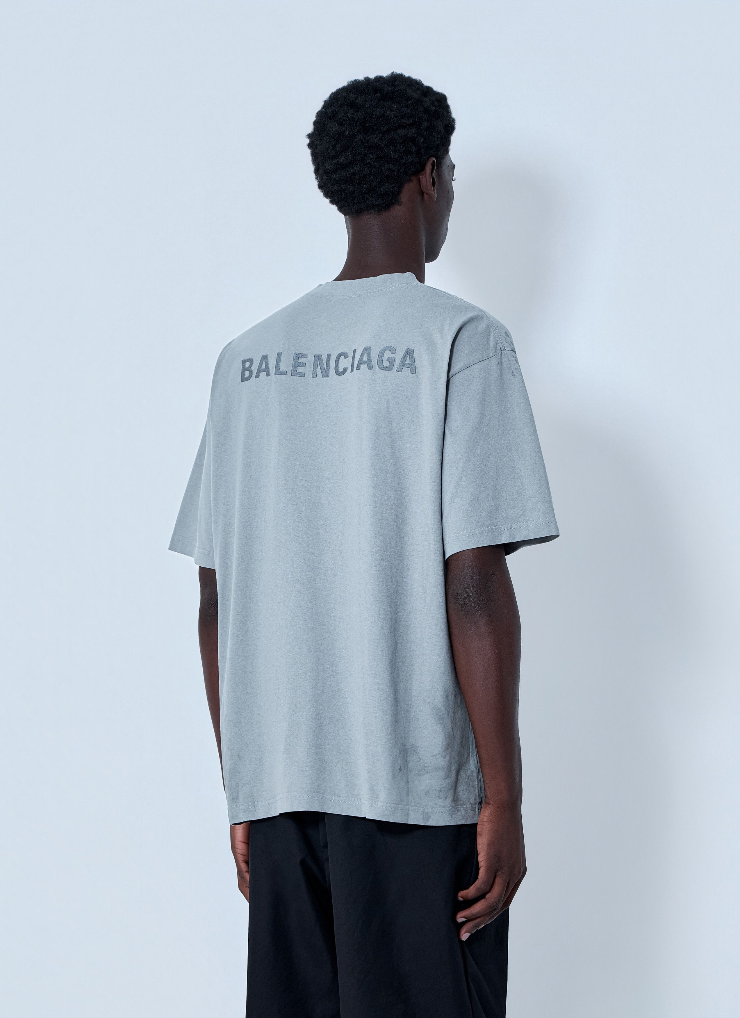 Balenciaga Logo Motif T-Shirt Size US XL / EU 56 / 4 - 4 Thumbnail