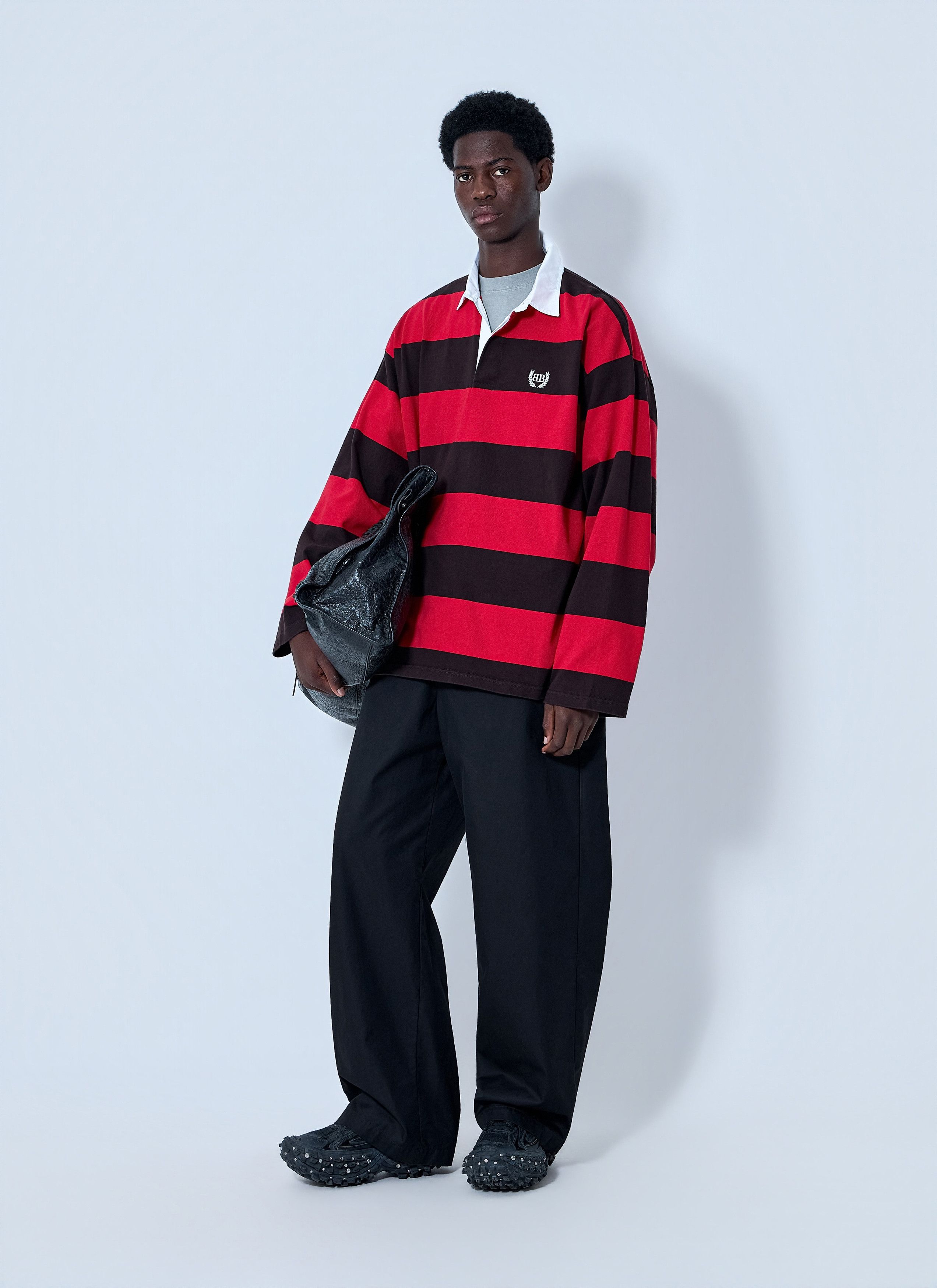 Balenciaga Striped Rugby T-Shirt Size US L / EU 52-54 / 3 - 2 Thumbnail