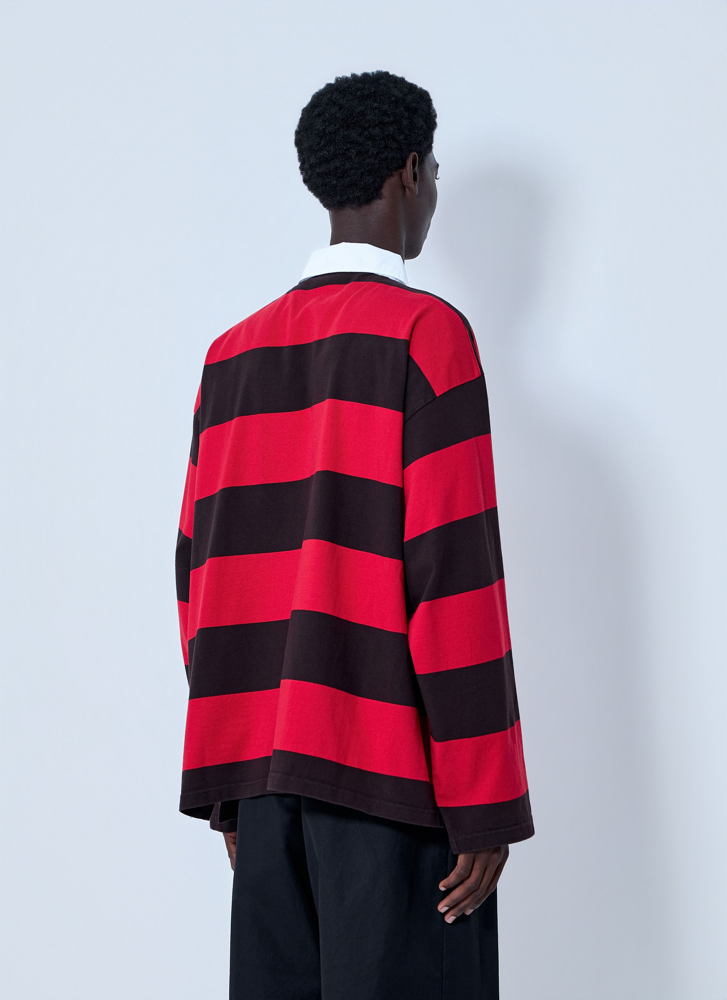 Balenciaga Striped Rugby T-Shirt Size US L / EU 52-54 / 3 - 4 Thumbnail