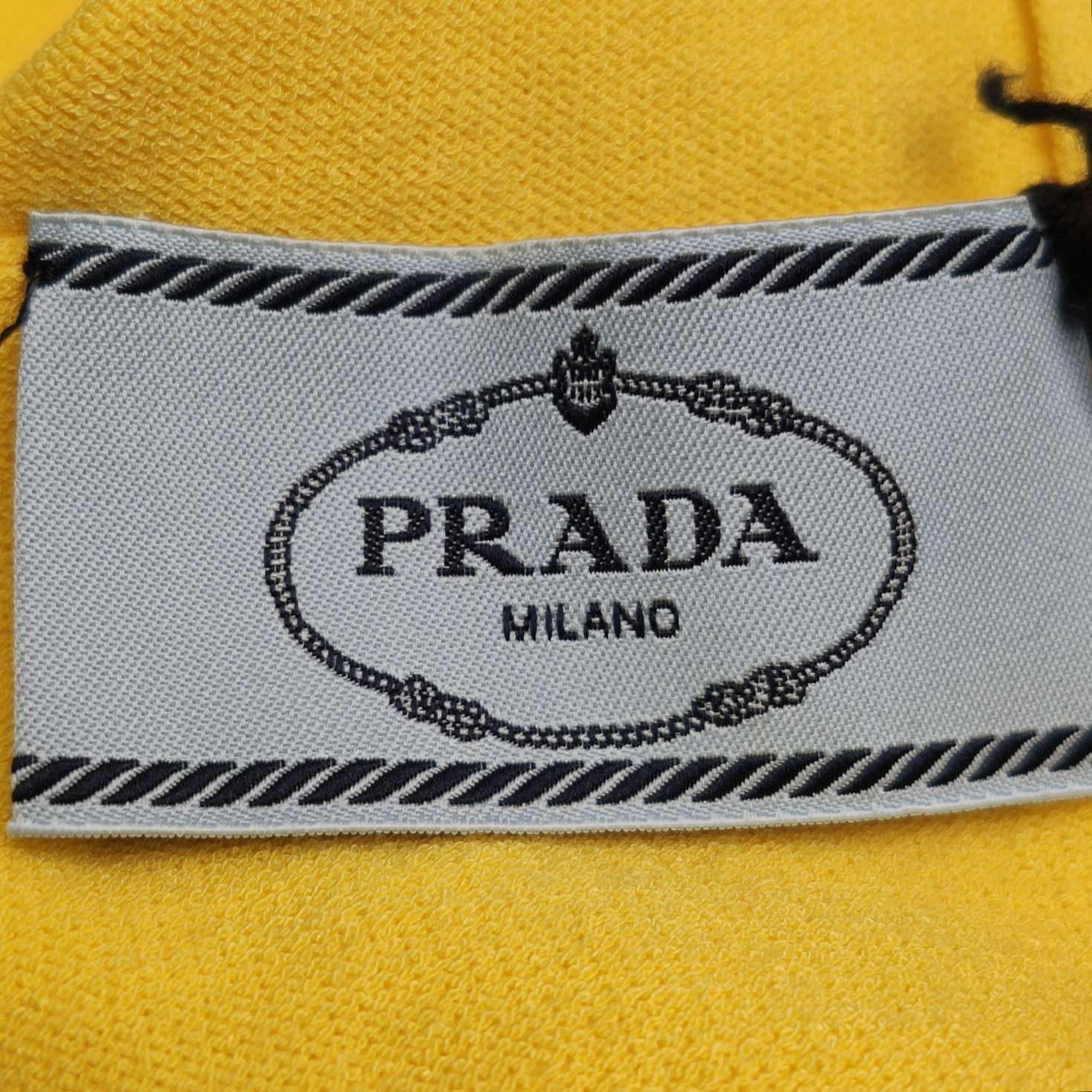 Prada Prada Yellow Cutout Logo Knit Sweater Size 40 Size S / US 4 / IT 40 - 5 Thumbnail