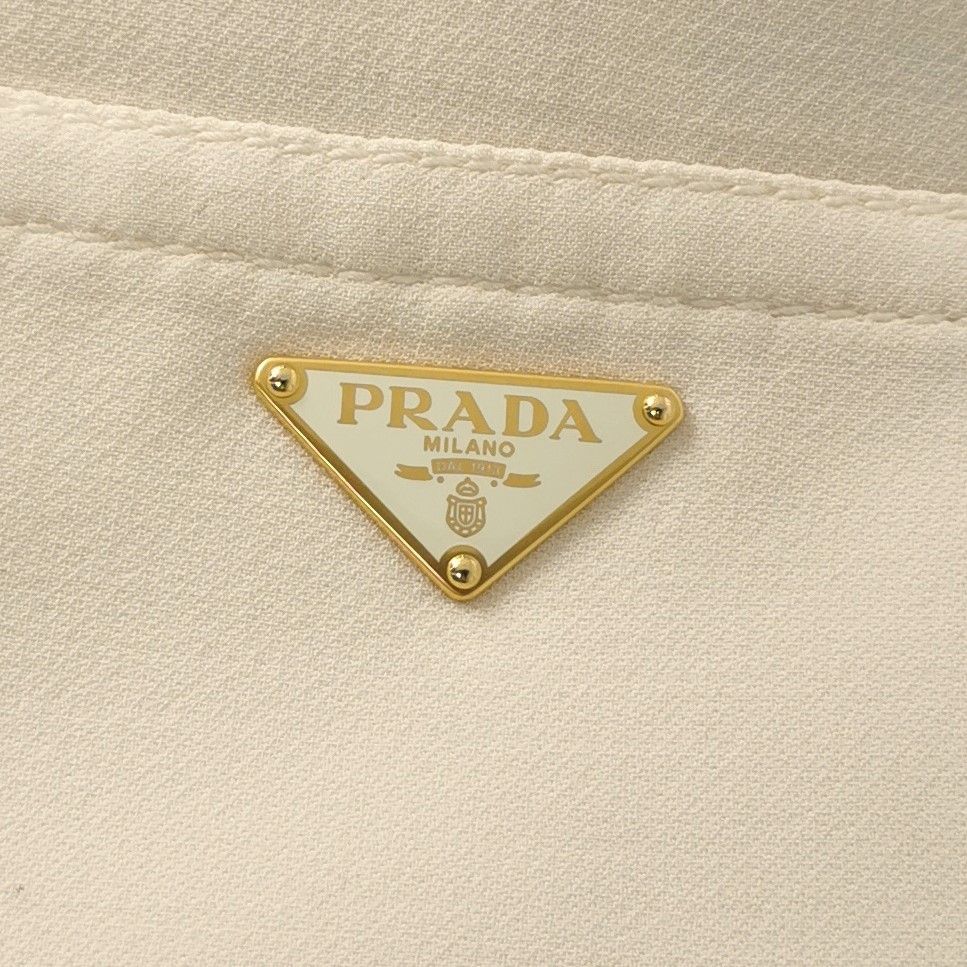 Prada Prada Wool Silk Triangle Logo Pants Size 40S Size 27" / US 4 / IT 40 - 3 Thumbnail
