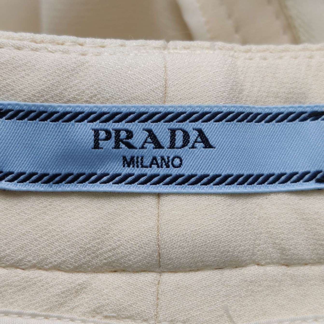 Prada Prada Wool Silk Triangle Logo Pants Size 40S Size 27" / US 4 / IT 40 - 5 Thumbnail