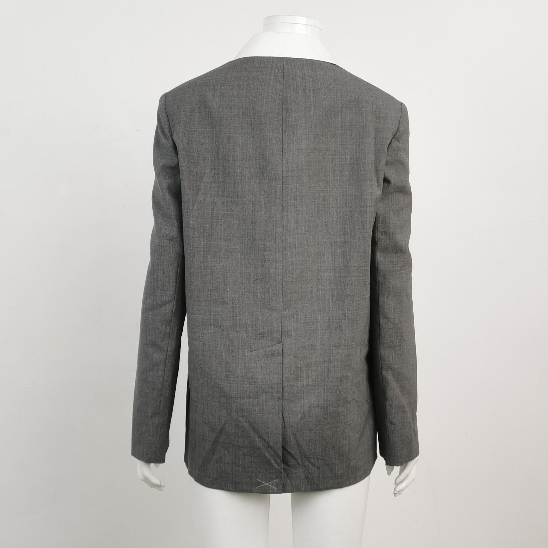 Prada Prada Wool Contrast Collar Jacket Size 38 Size XS / US 0-2 / IT 36-38 - 2 Thumbnail