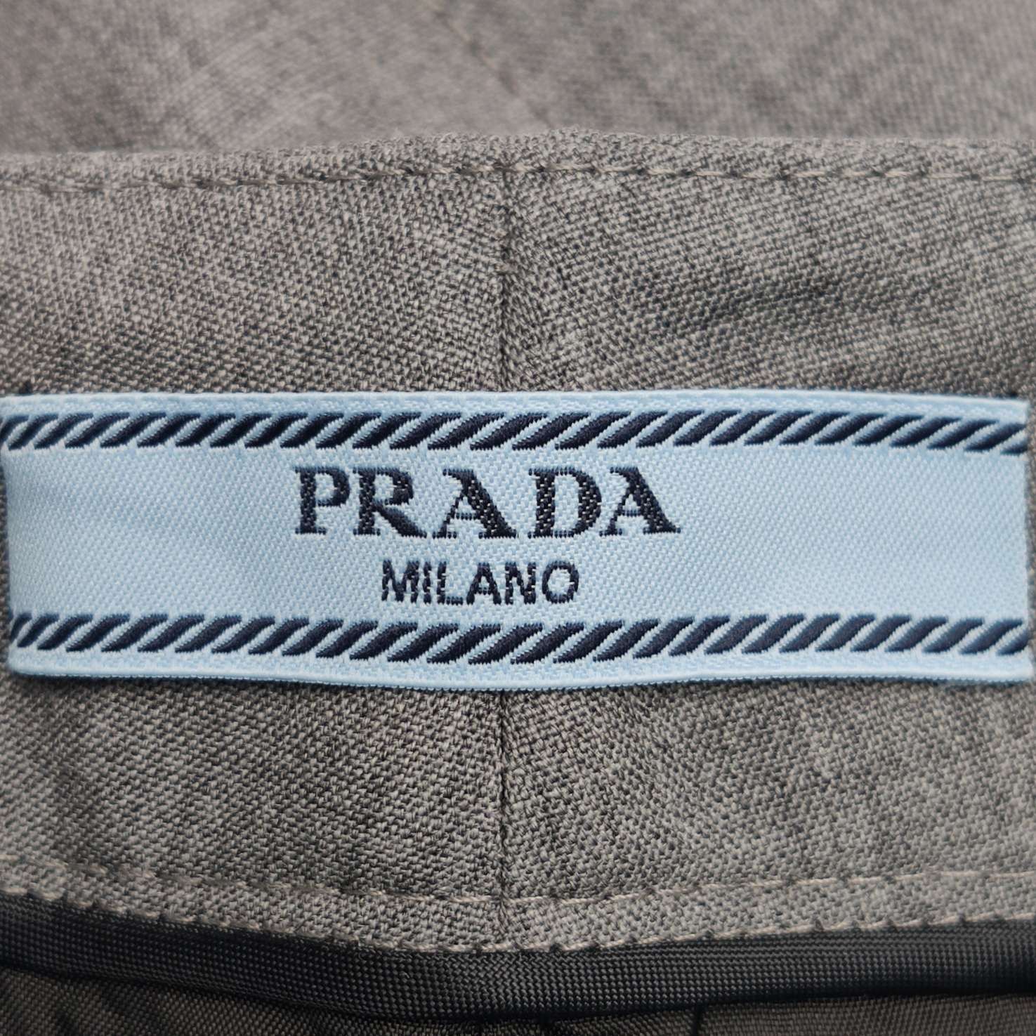 Prada Prada Gray Wool Trousers Size 36 Size 25" / US 0 / IT 36 - 5 Thumbnail
