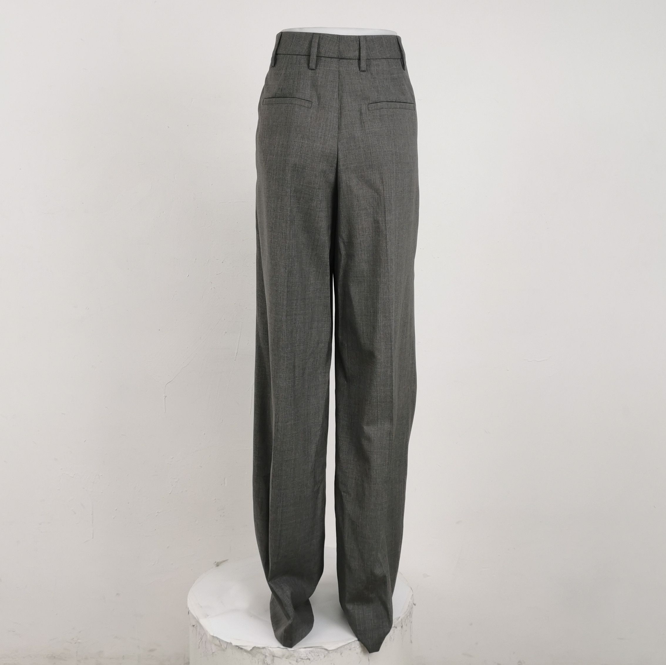 Prada Prada Gray Wool Trousers Size 36 Size 25" / US 0 / IT 36 - 2 Thumbnail
