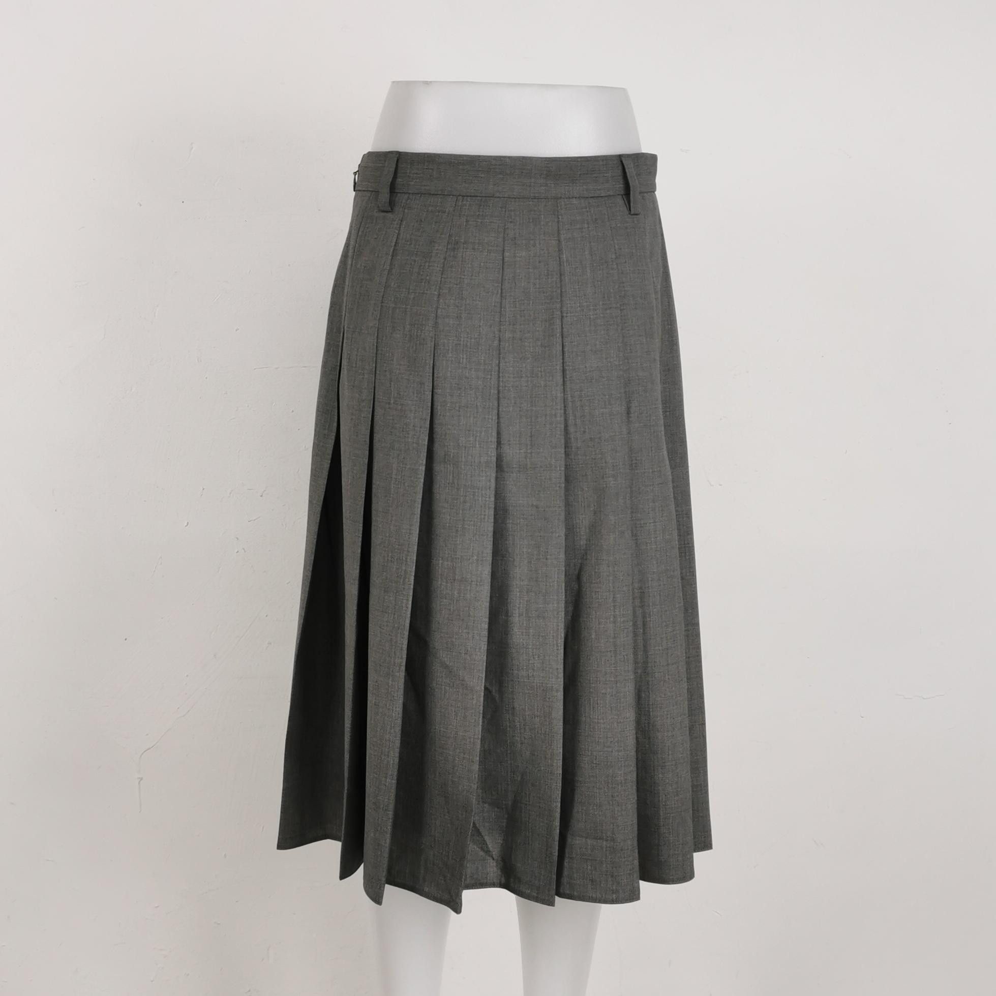 Prada Prada Pleated Midi Skirt Size 38 Size 26" / US 2 / IT 38 - 2 Thumbnail