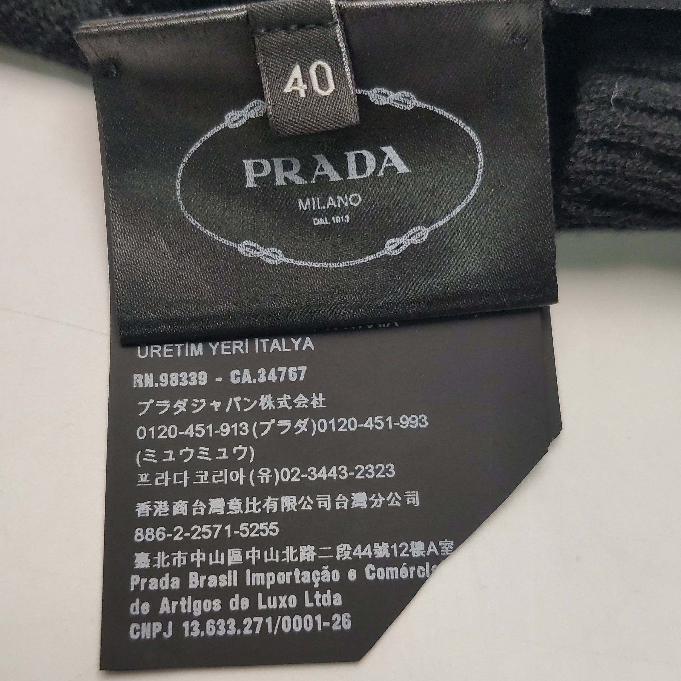 Prada Prada Black Cashmere Polo Shirt Size 40 Size S / US 4 / IT 40 - 10 Thumbnail