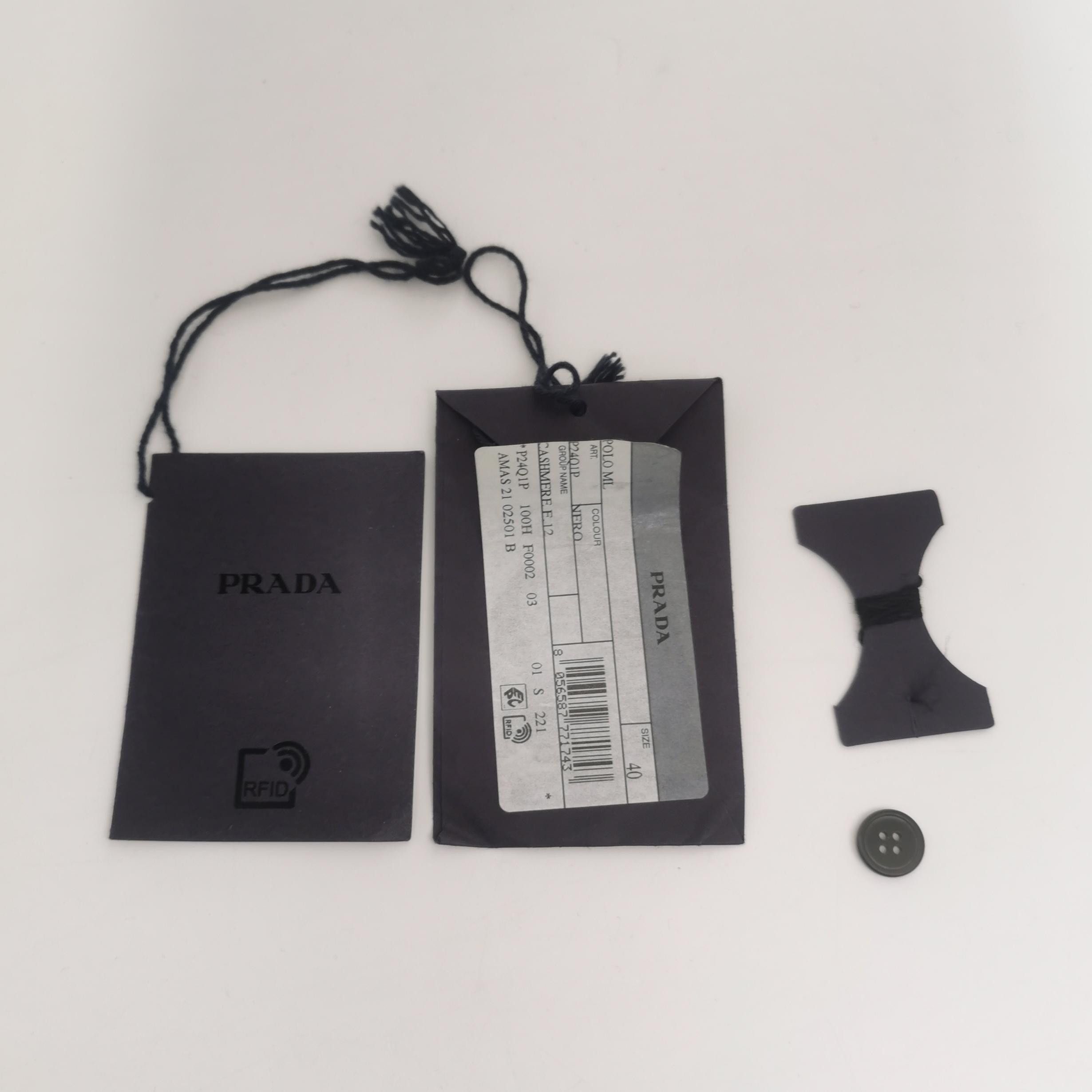 Prada Prada Black Cashmere Polo Shirt Size 40 Size S / US 4 / IT 40 - 4 Thumbnail