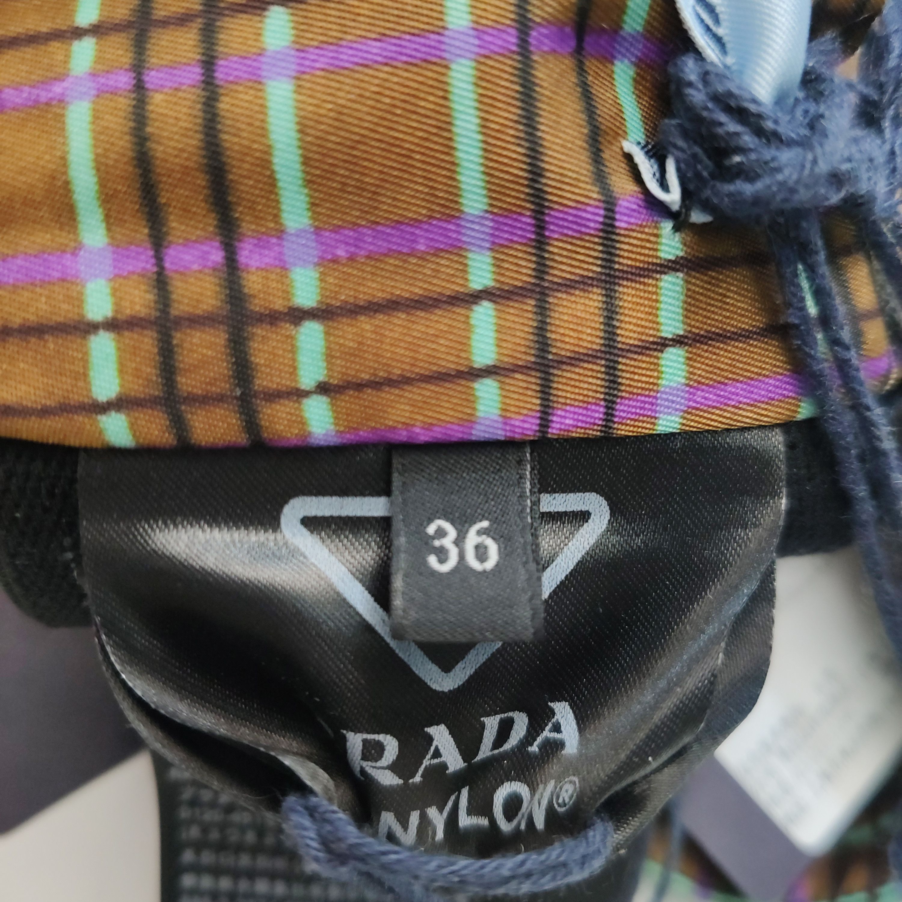 Prada Prada Plaid Nylon Crop Top Size 36 Size XS / US 0-2 / IT 36-38 - 6 Thumbnail