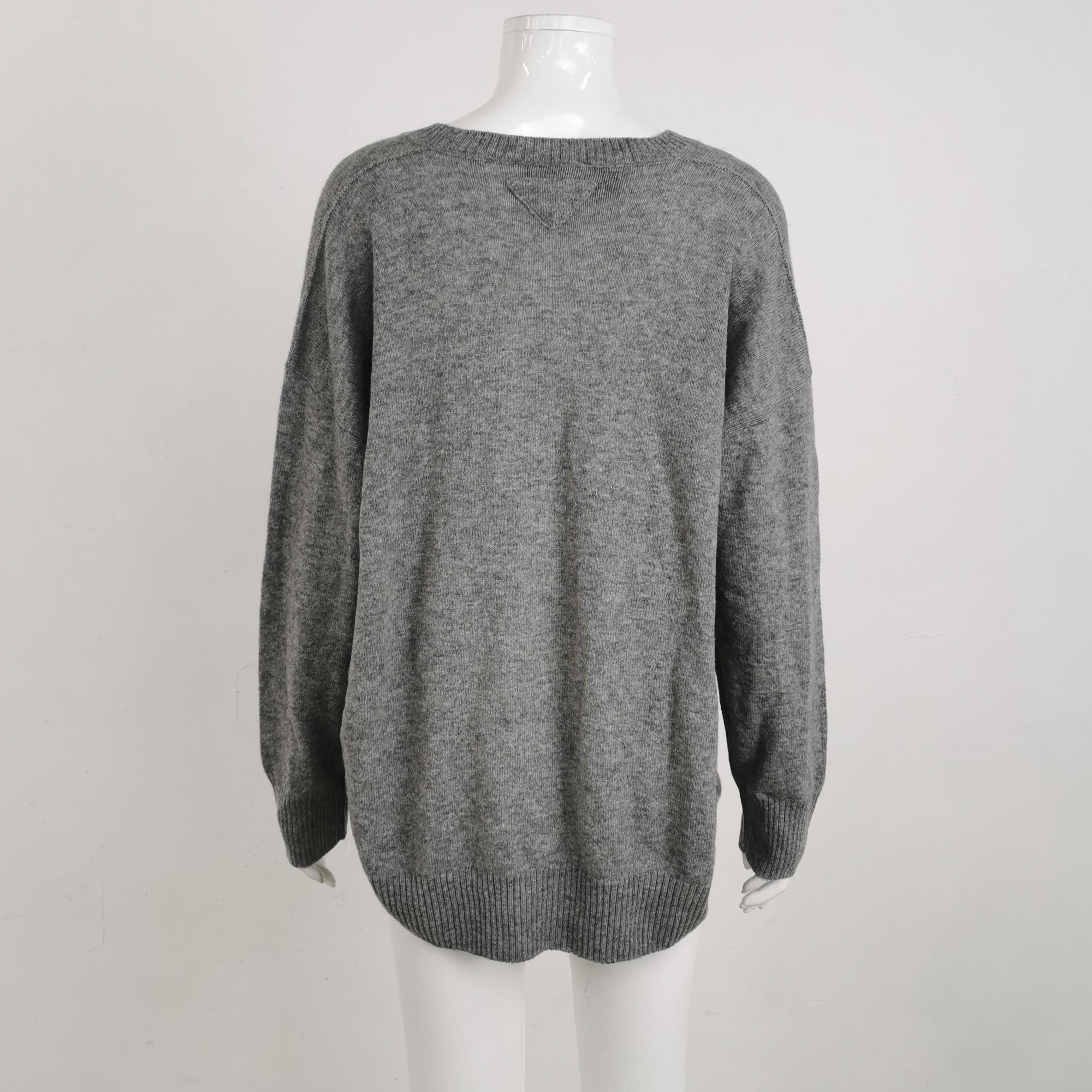 Prada Prada Cashmere Lace-Up Sweater Size 40 Size S / US 4 / IT 40 - 2 Thumbnail