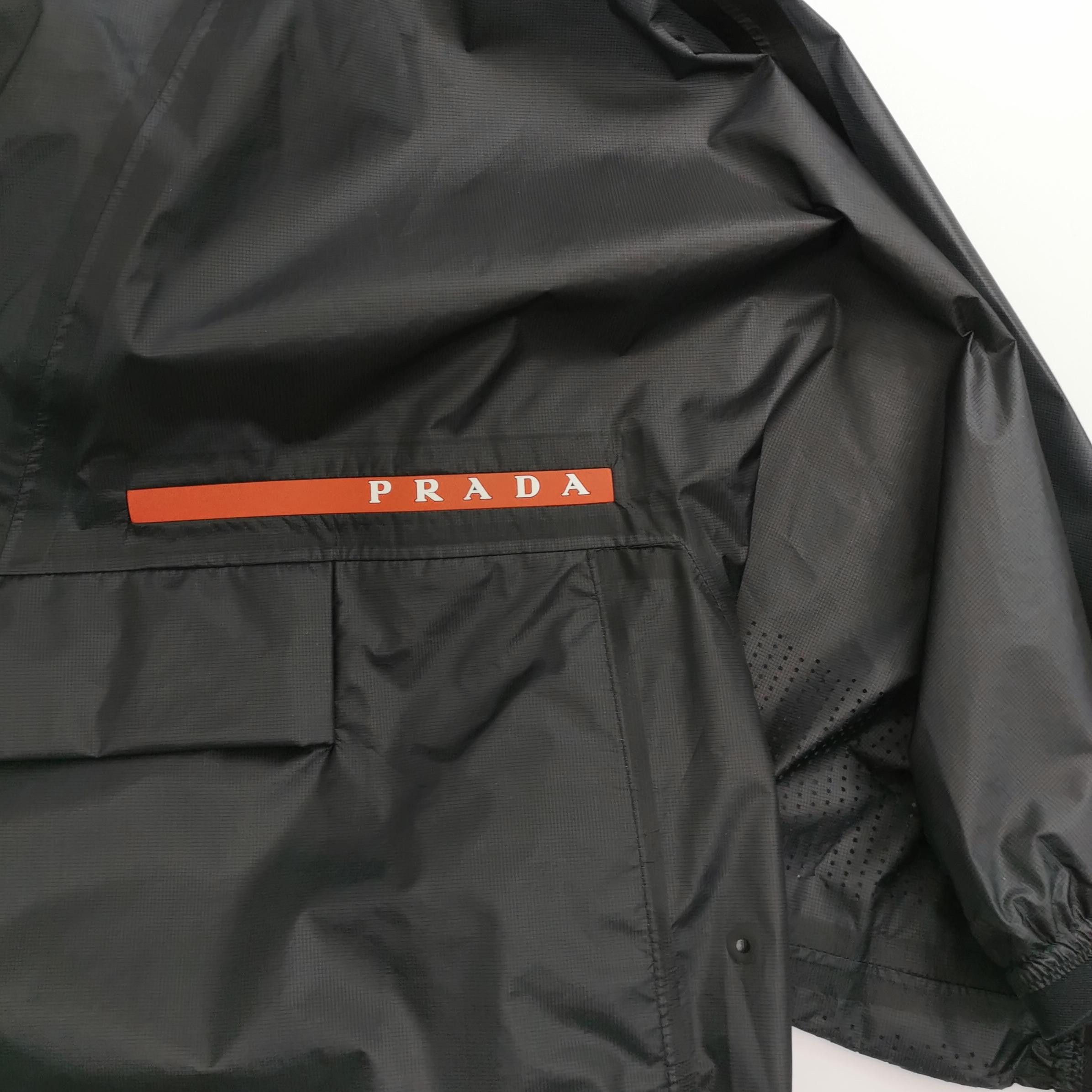 Prada Prada Linea Rossa Logo Hooded Pullover Size M Size US M / EU 48-50 / 2 - 3 Thumbnail