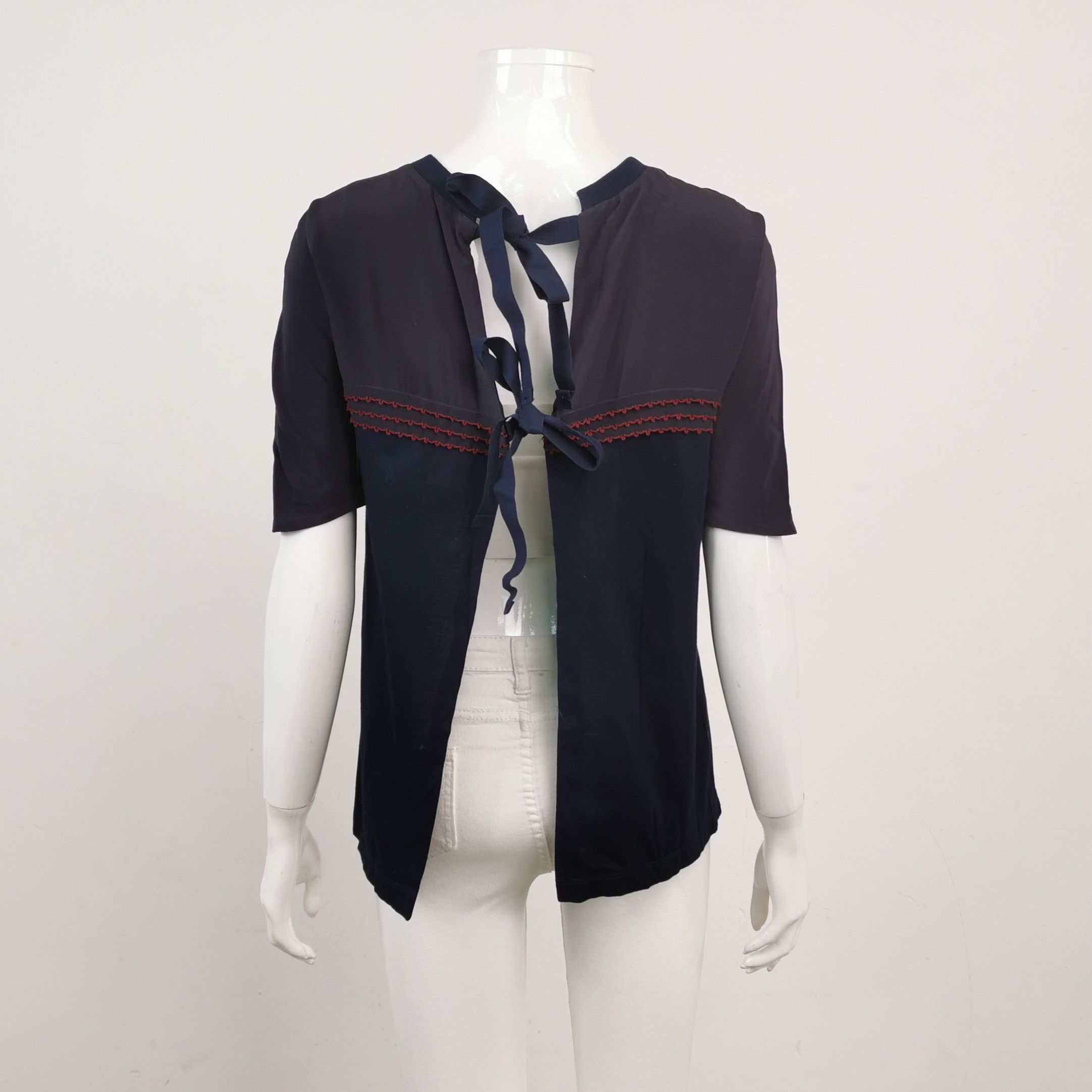 Prada Prada Tie-Back Jersey Top Size S Size S / US 4 / IT 40 - 2 Thumbnail