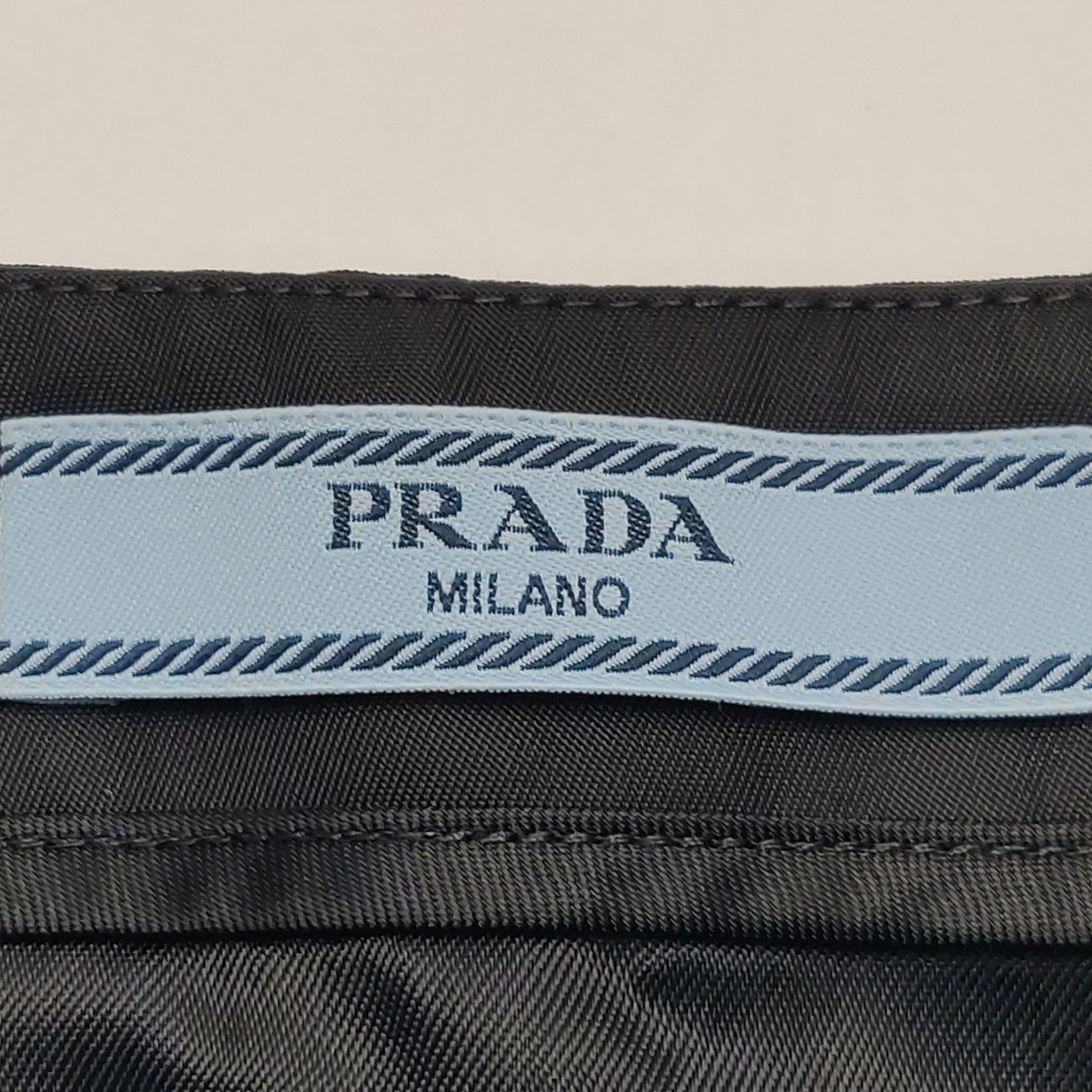 Prada Prada Triangle Logo Nylon Mini Skirt Size 40 Size 27" / US 4 / IT 40 - 5 Thumbnail