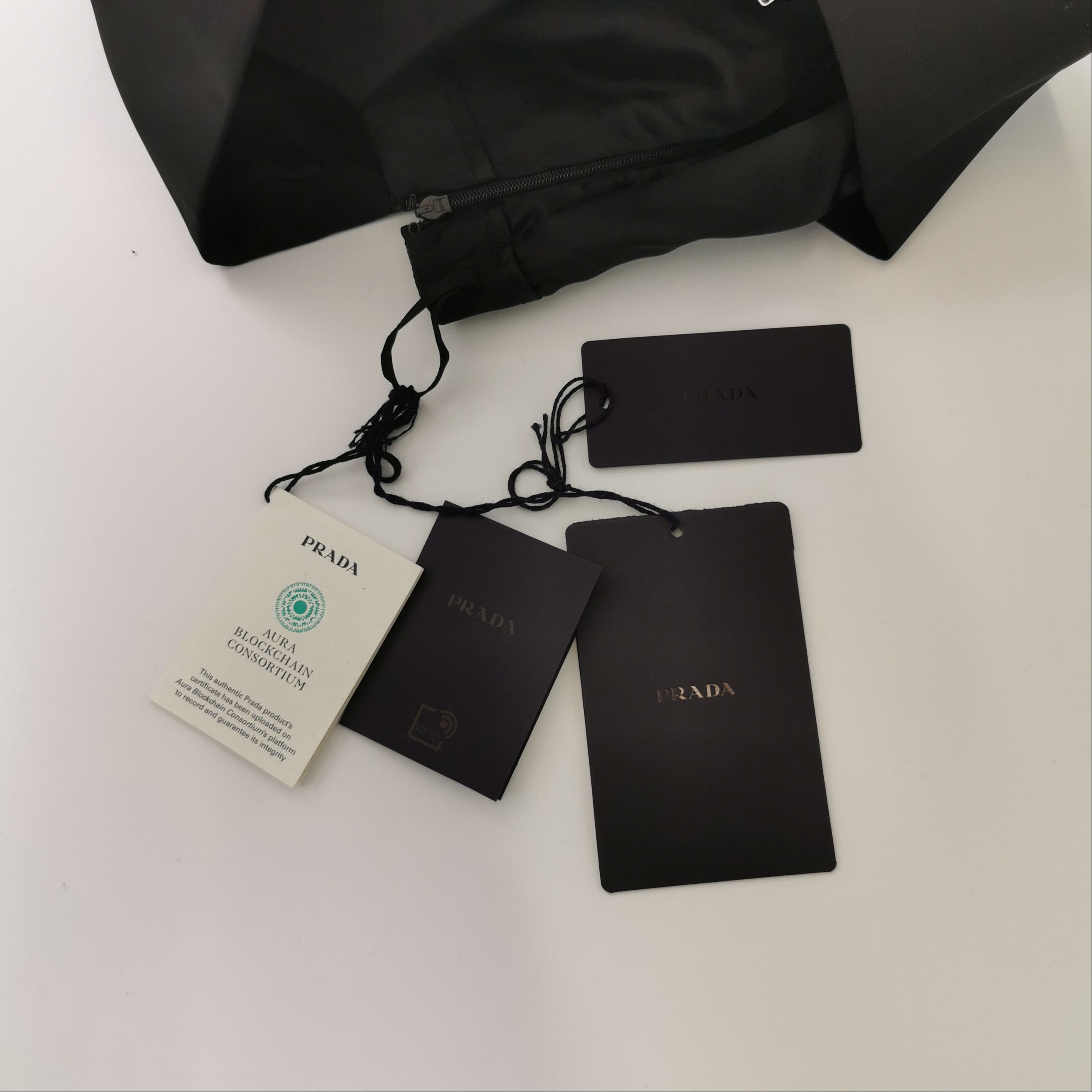 Prada Prada Triangle Logo Nylon Mini Skirt Size 40 Size 27" / US 4 / IT 40 - 4 Thumbnail
